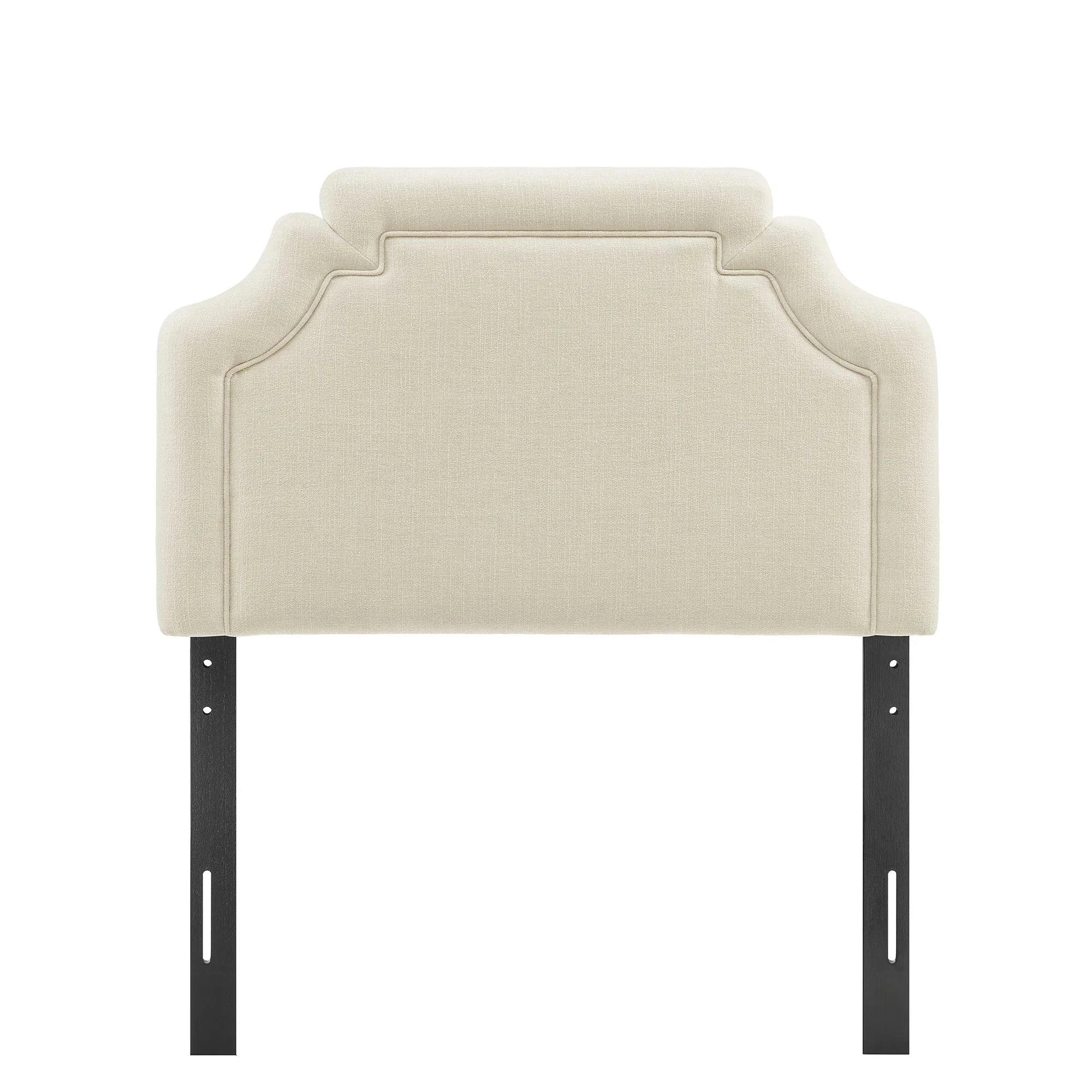 Magnolia Upholstered Fabric Queen Size Headboard
