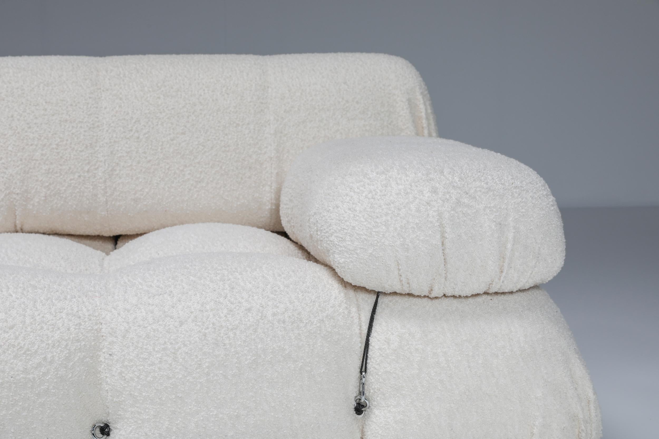 Mario Bellini Boucle Sofa with Ottoman