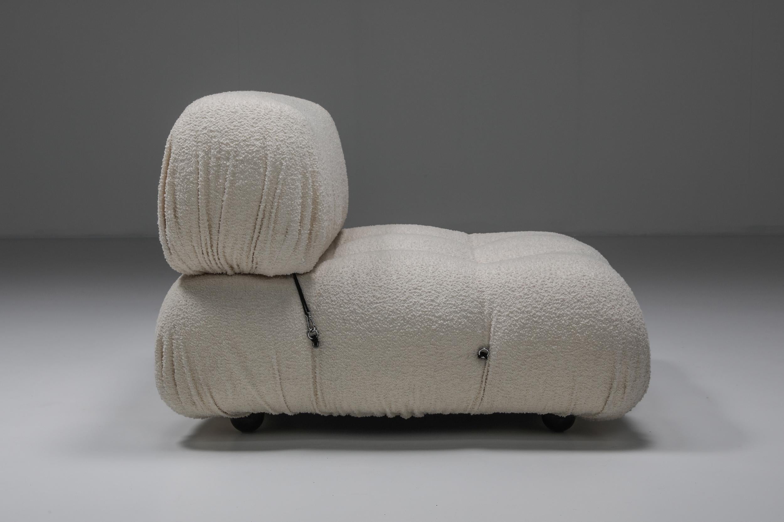 Mario Bellini Two-Seater Boucle Sofa