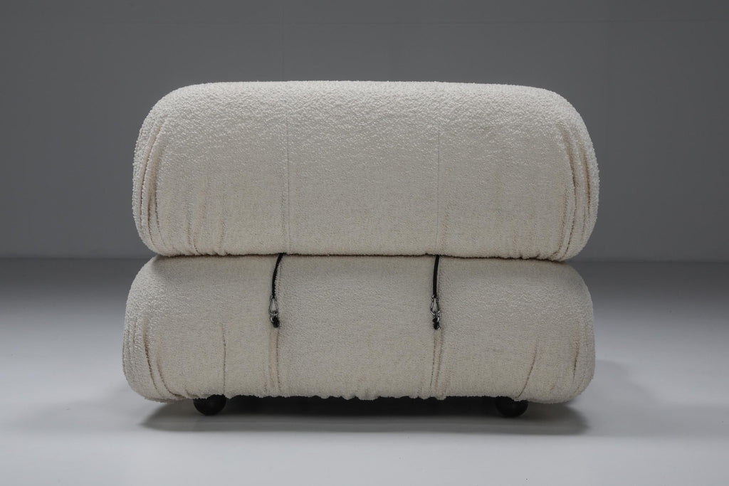 Mario Bellini Boucle Sofa with Ottoman