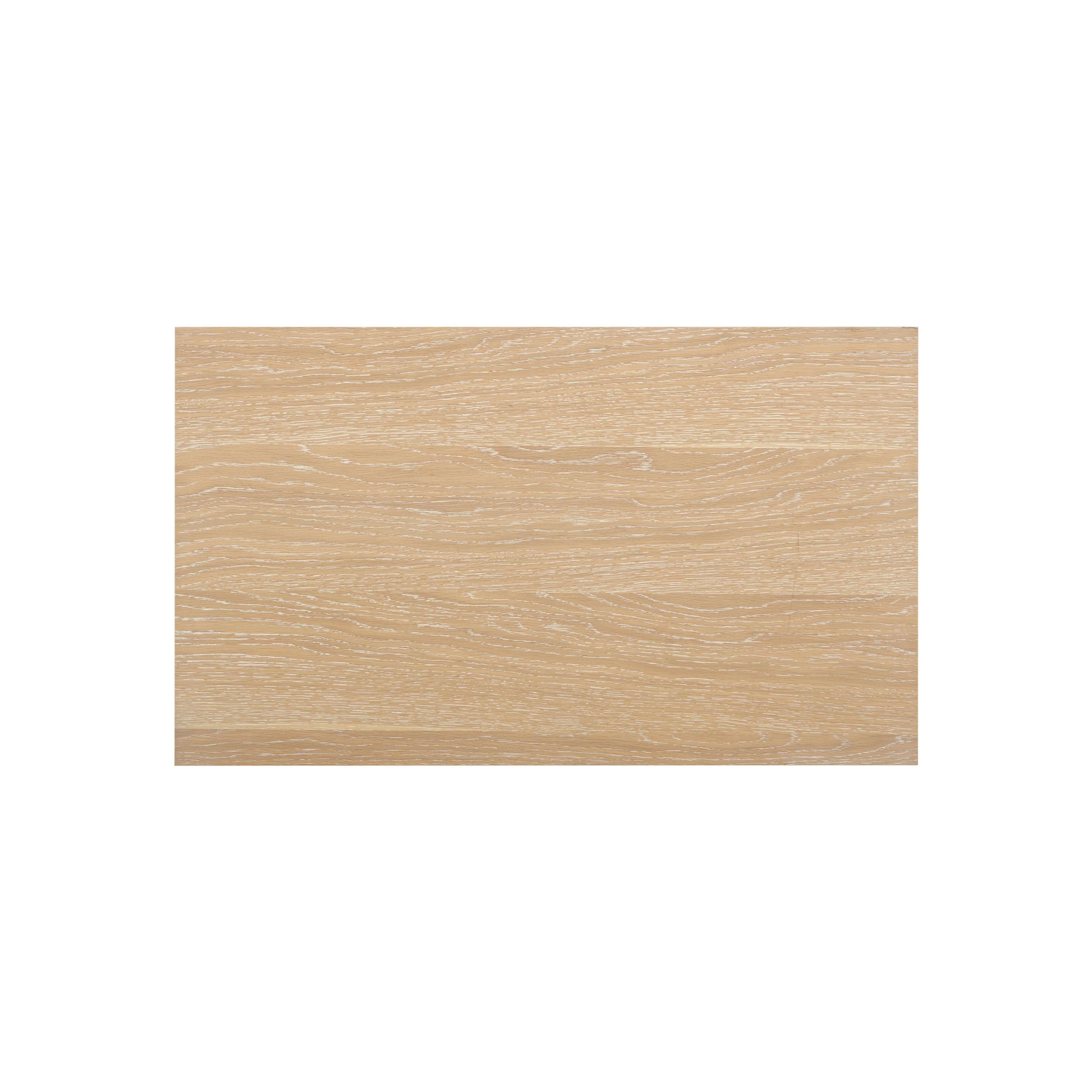 Bristol Park 30" Whitewashed Oak Wood 2-Drawer Nightstand
