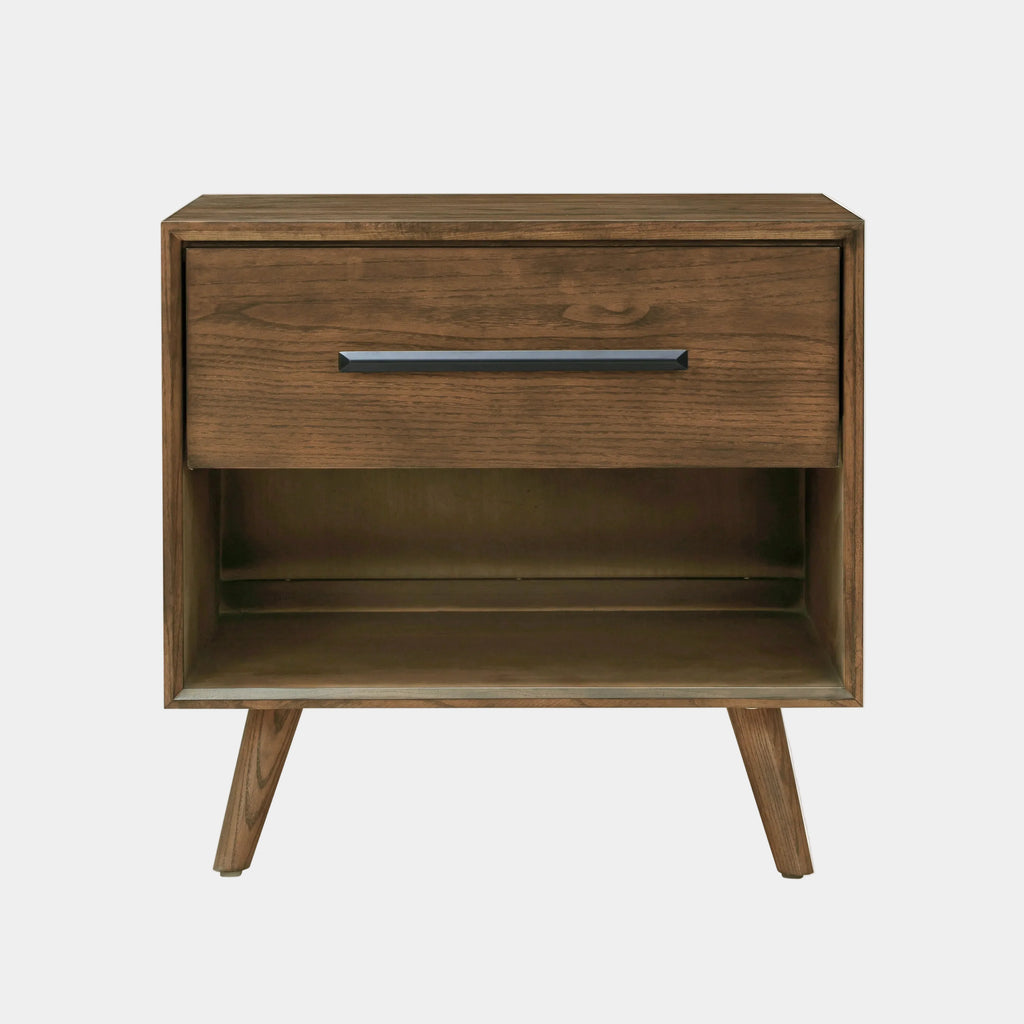 Emery 24" Walnut 1-Drawer Nightstand