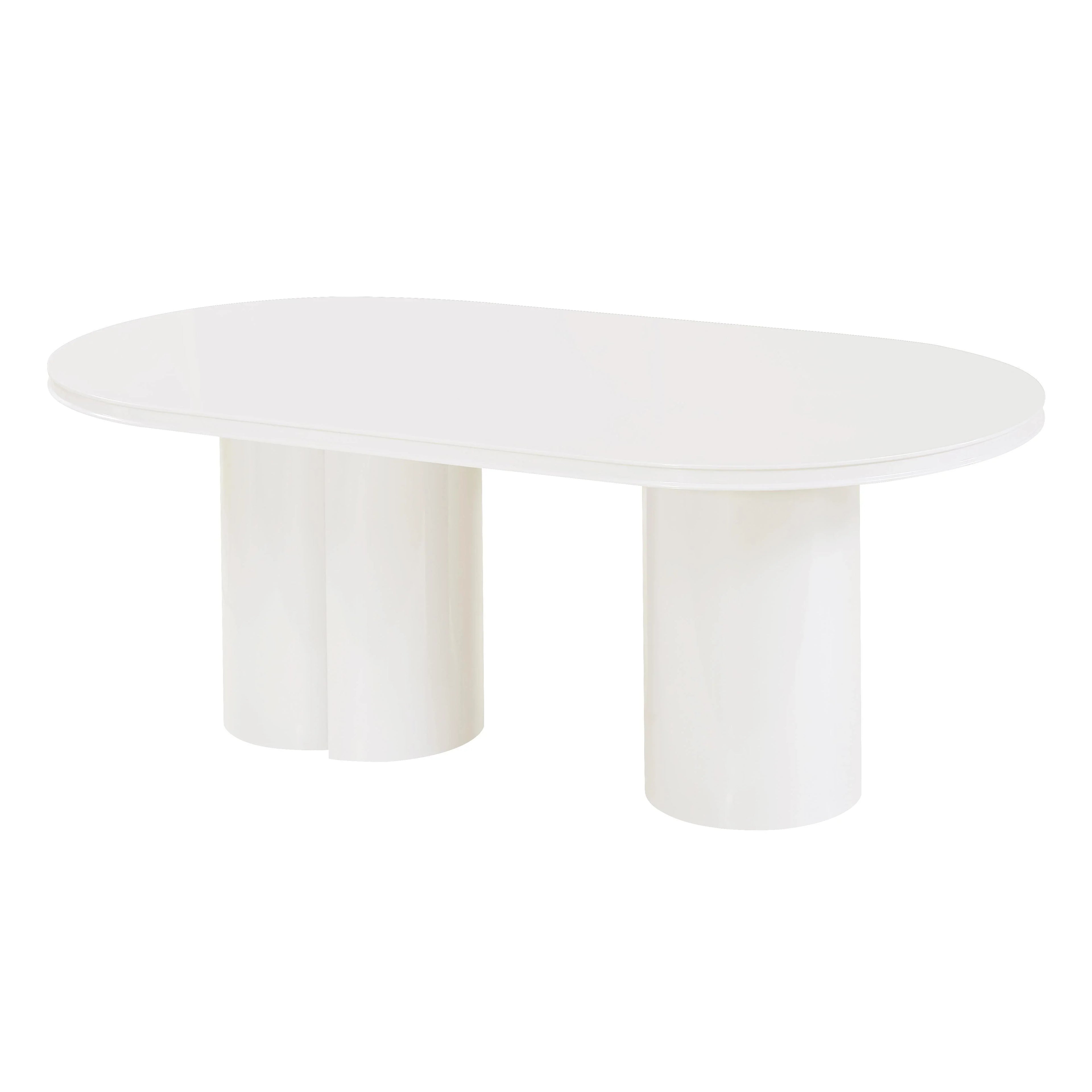 Elora 79" Lacquer Oval Dining Table