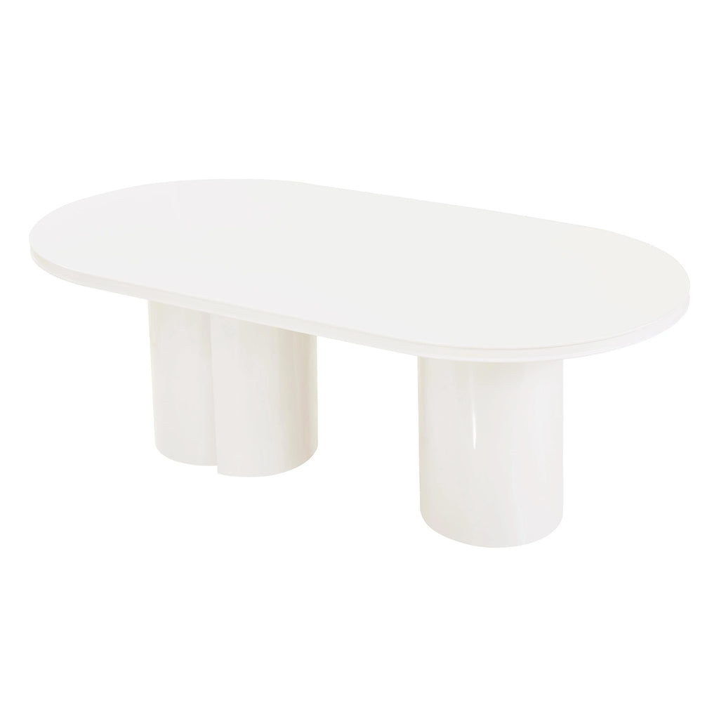 Elora 79" Lacquer Oval Dining Table