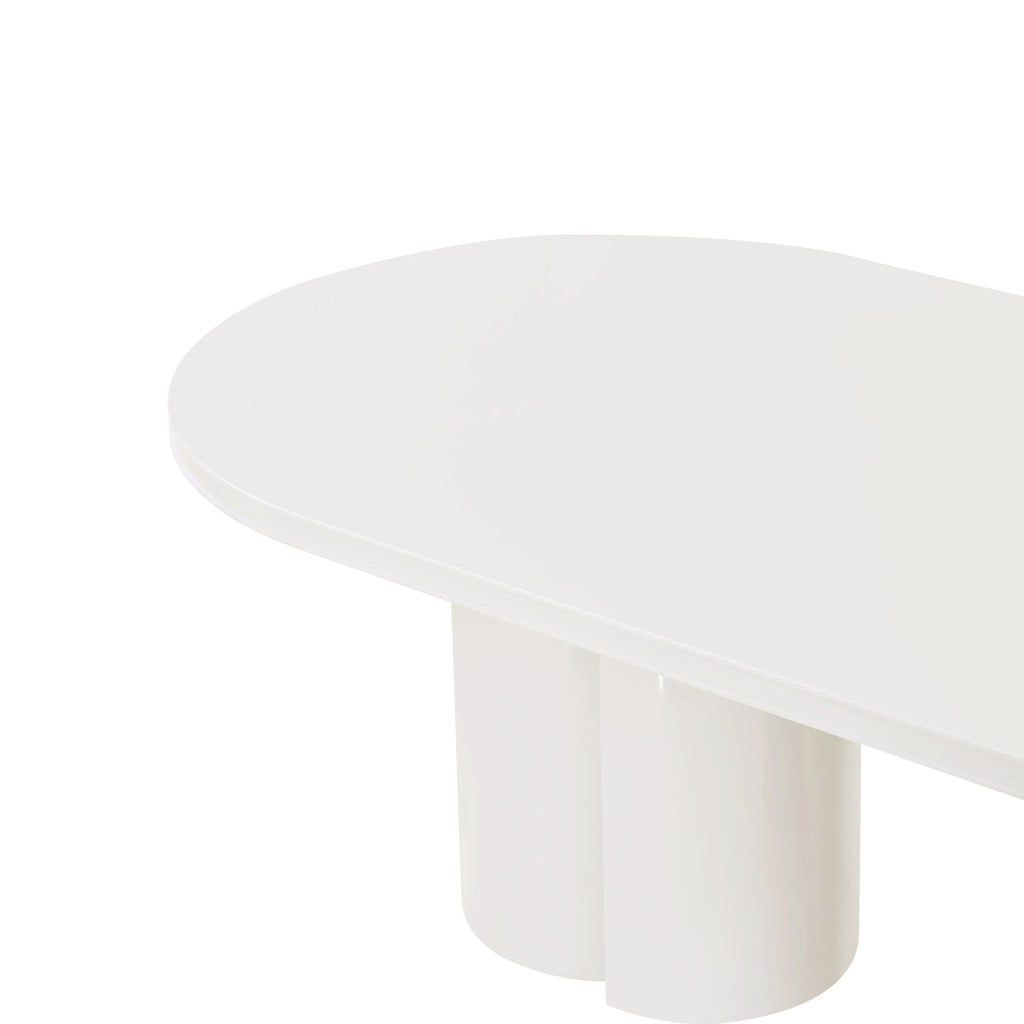 Elora 79" Lacquer Oval Dining Table