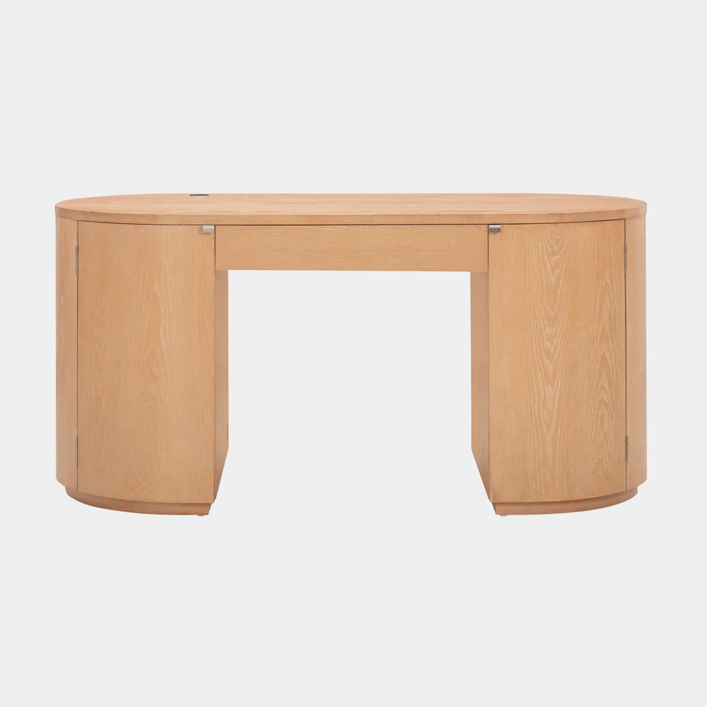 Marlow 64" Wood Executive Desk With Storage
