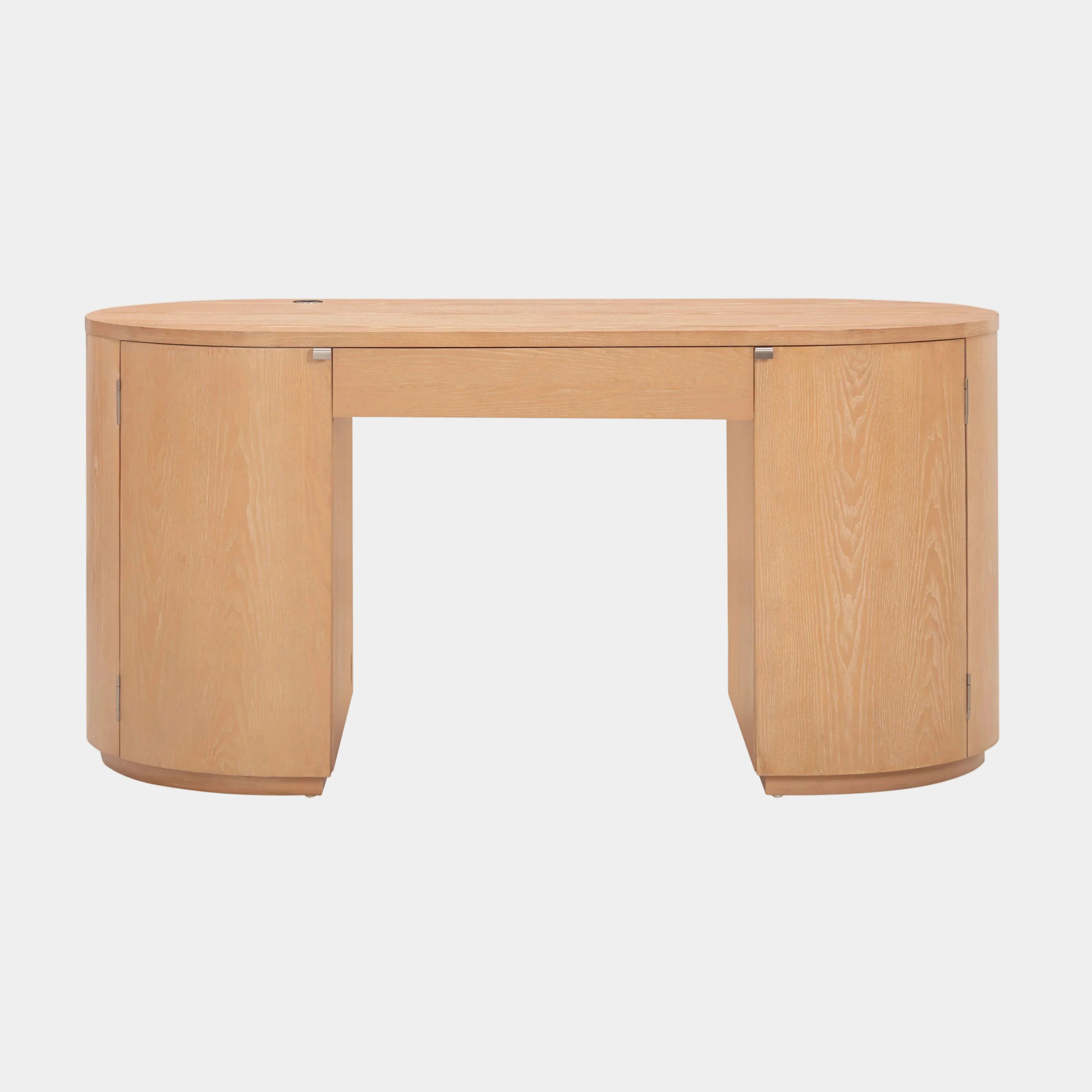Marlow 64" Wood Executive Desk With Storage