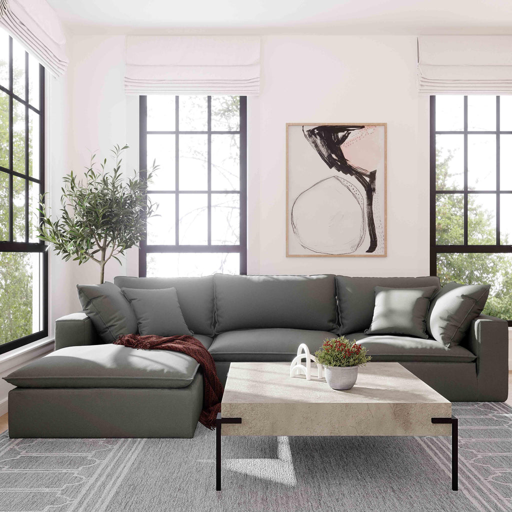 Cali Performance Fabric Ottoman