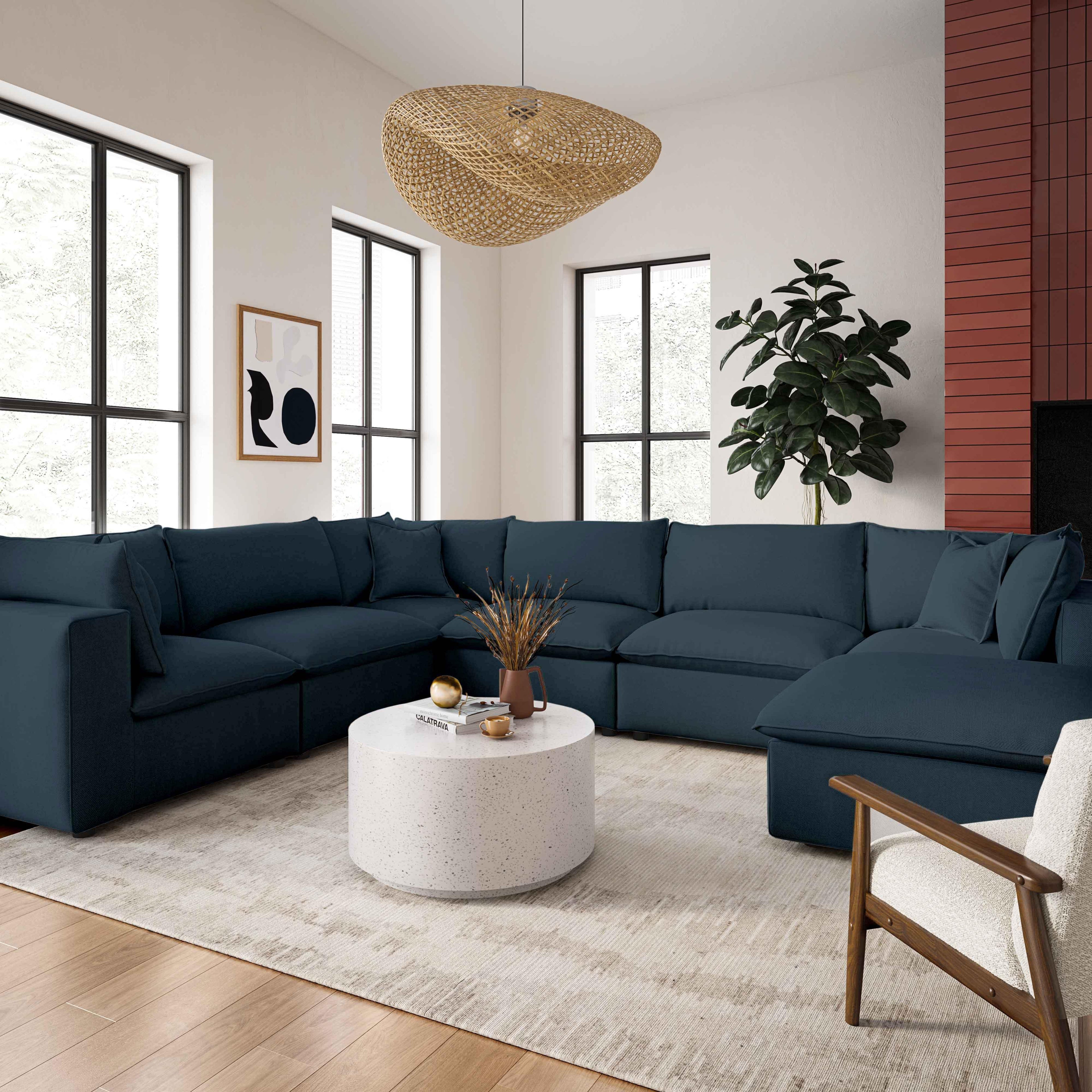 Cali Performance Fabric Ottoman