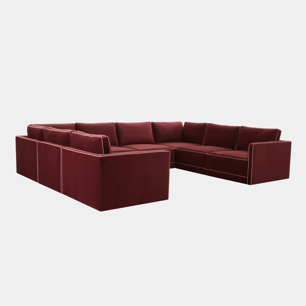 Willow 8-Piece Performance Velvet Modular Large U Sectional