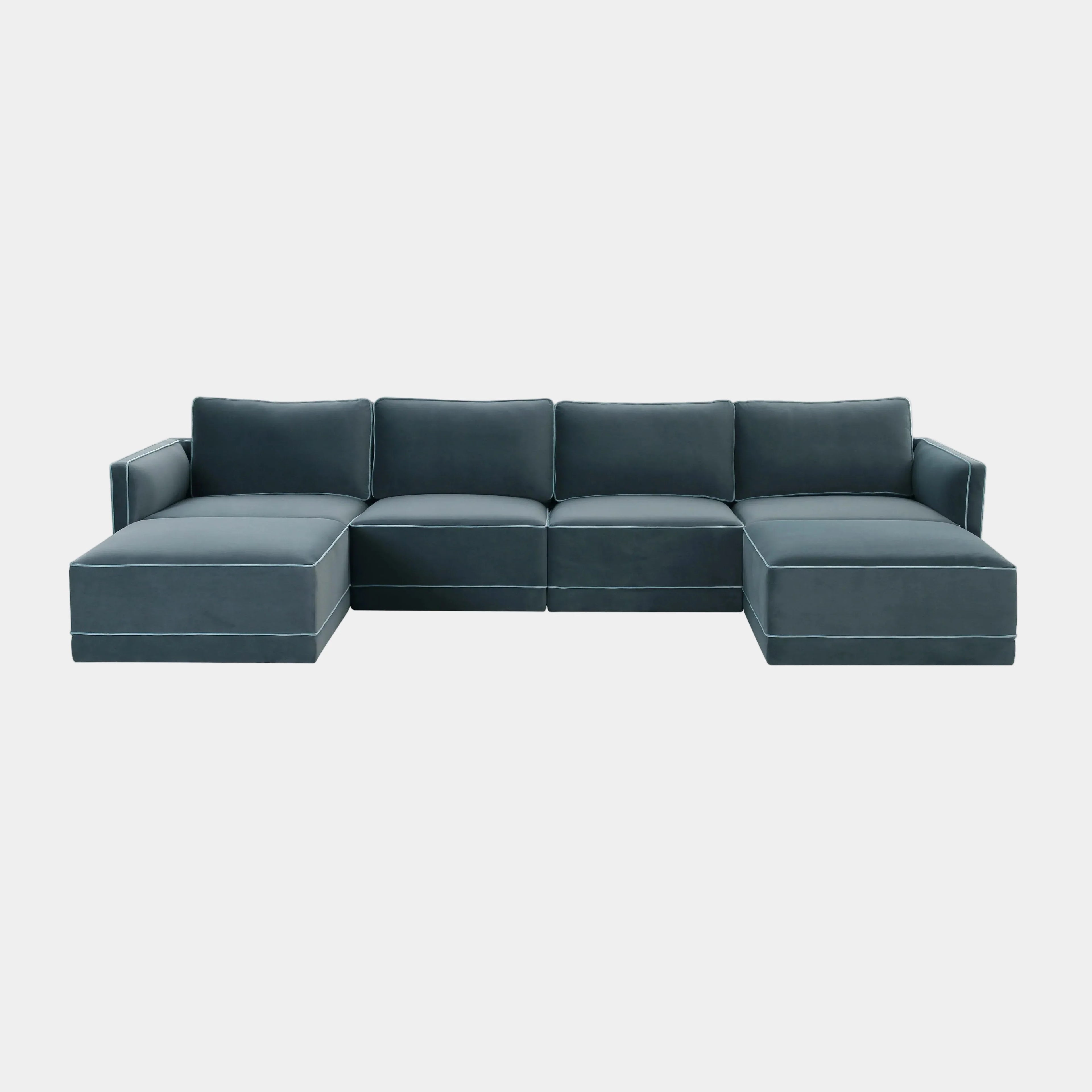 Willow 6-Piece Performance Velvet Modular U Sectional