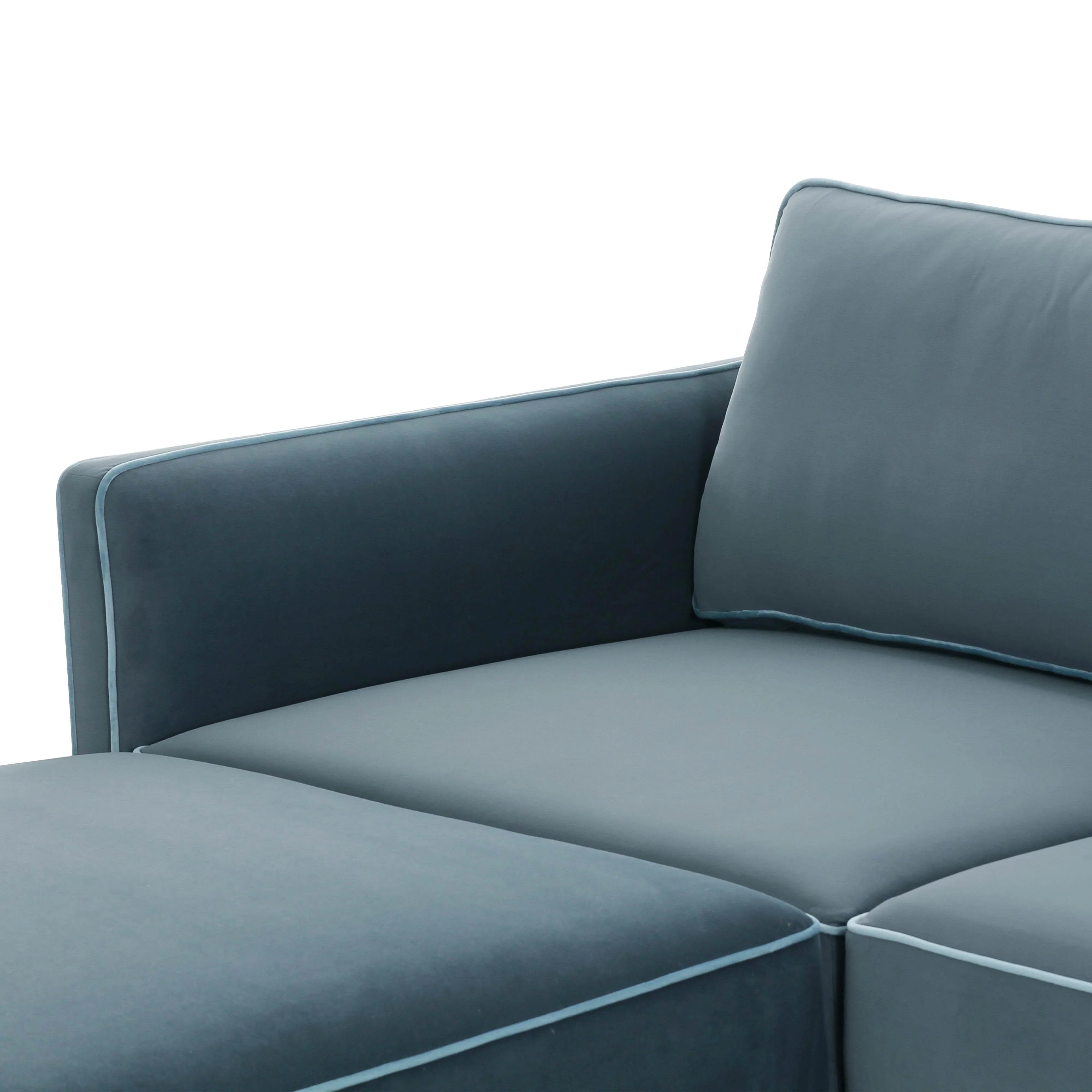 Willow 6-Piece Performance Velvet Modular U Sectional