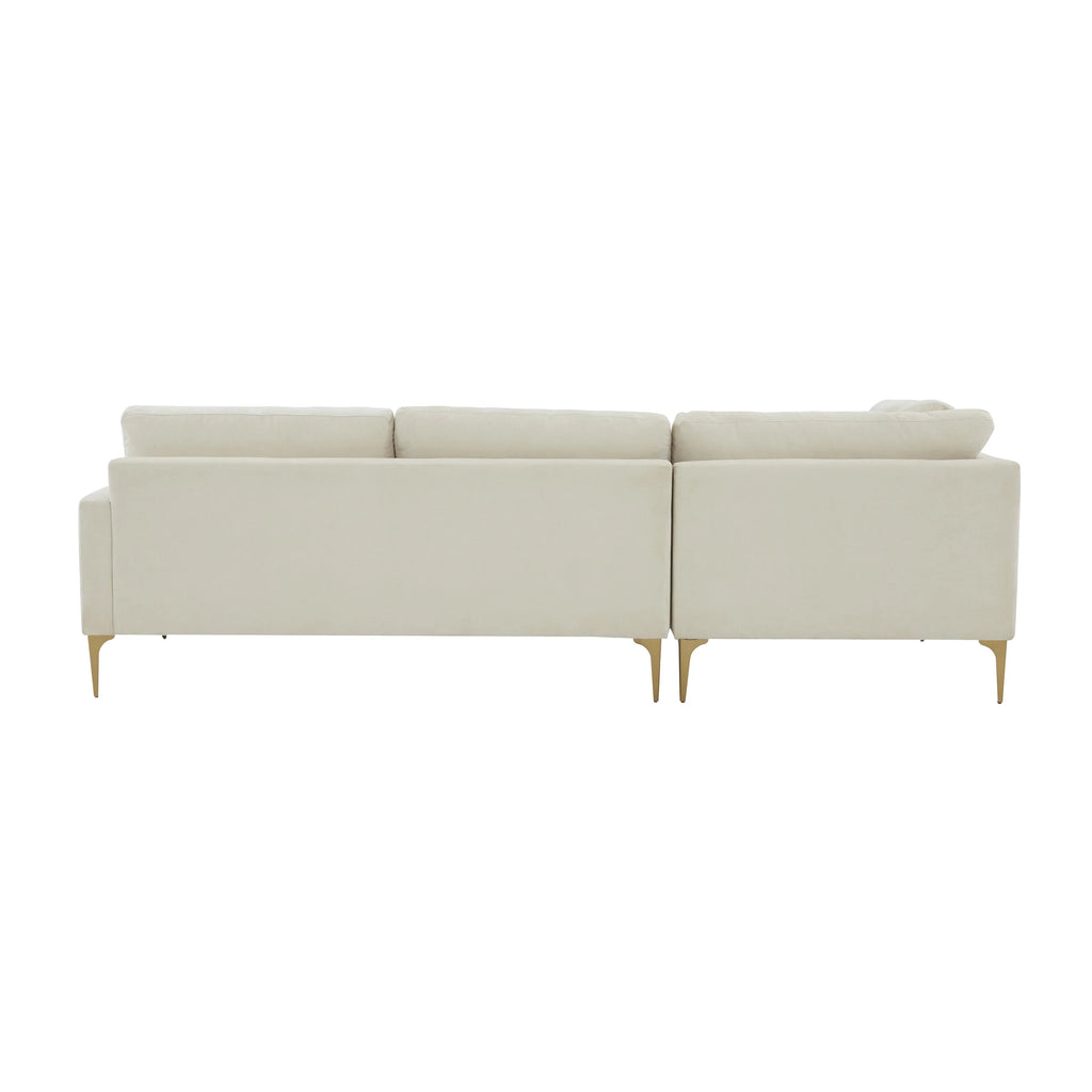 Serena 3-Piece Performance Velvet Chaise Sectional