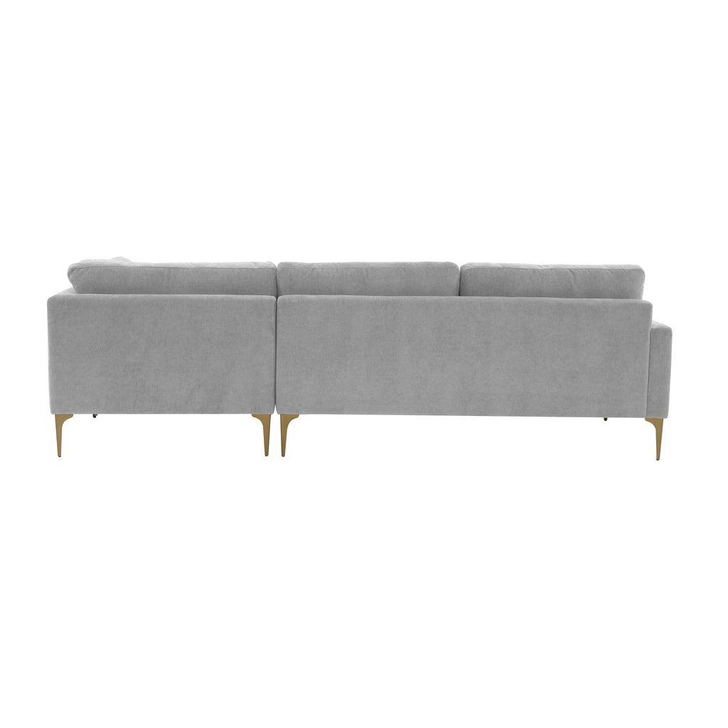 Serena 3-Piece Performance Velvet Chaise Sectional