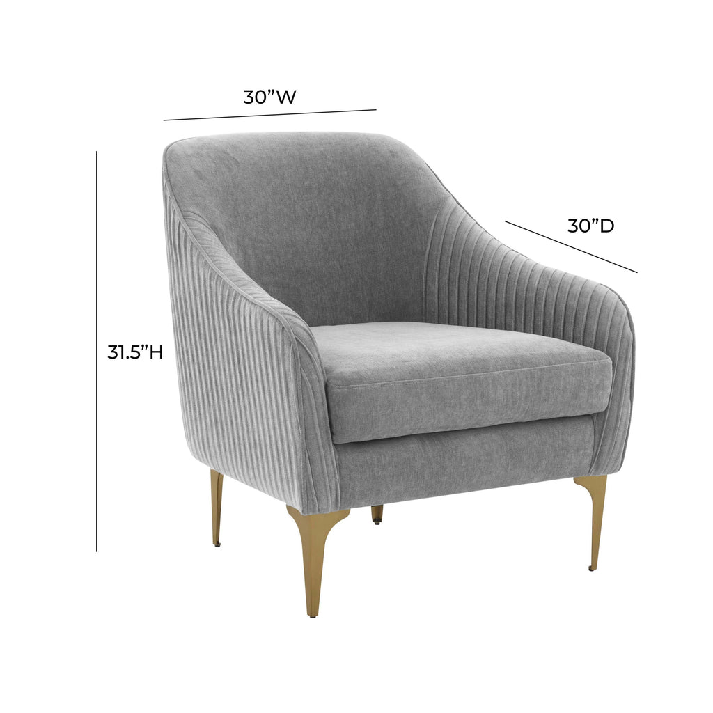 Serena Performance Velvet Accent Chair