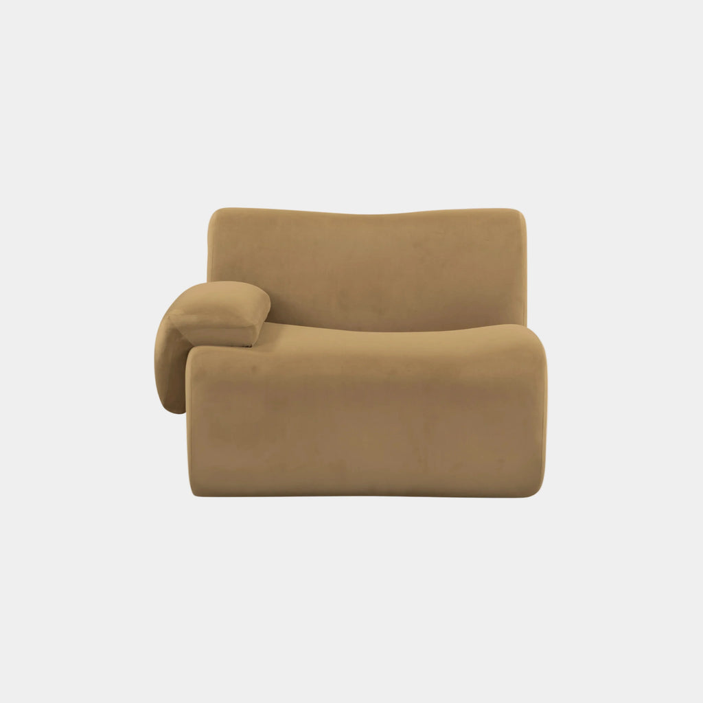 Zenith Performance Velvet Modular Corner Chair