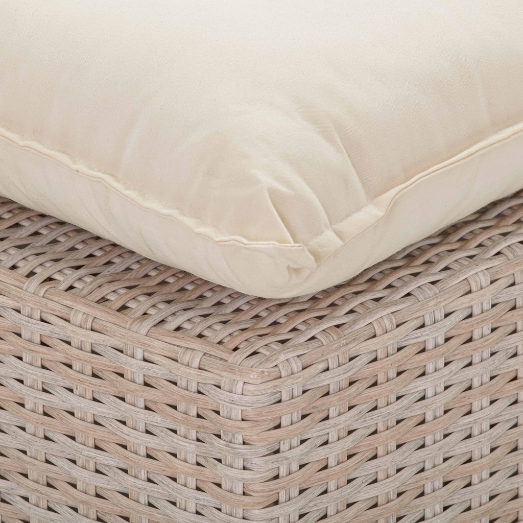 Cali Natural Wicker Outdoor Armless Chair