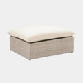 Cali 39" Natural Wicker Outdoor Ottoman / Coffee Table
