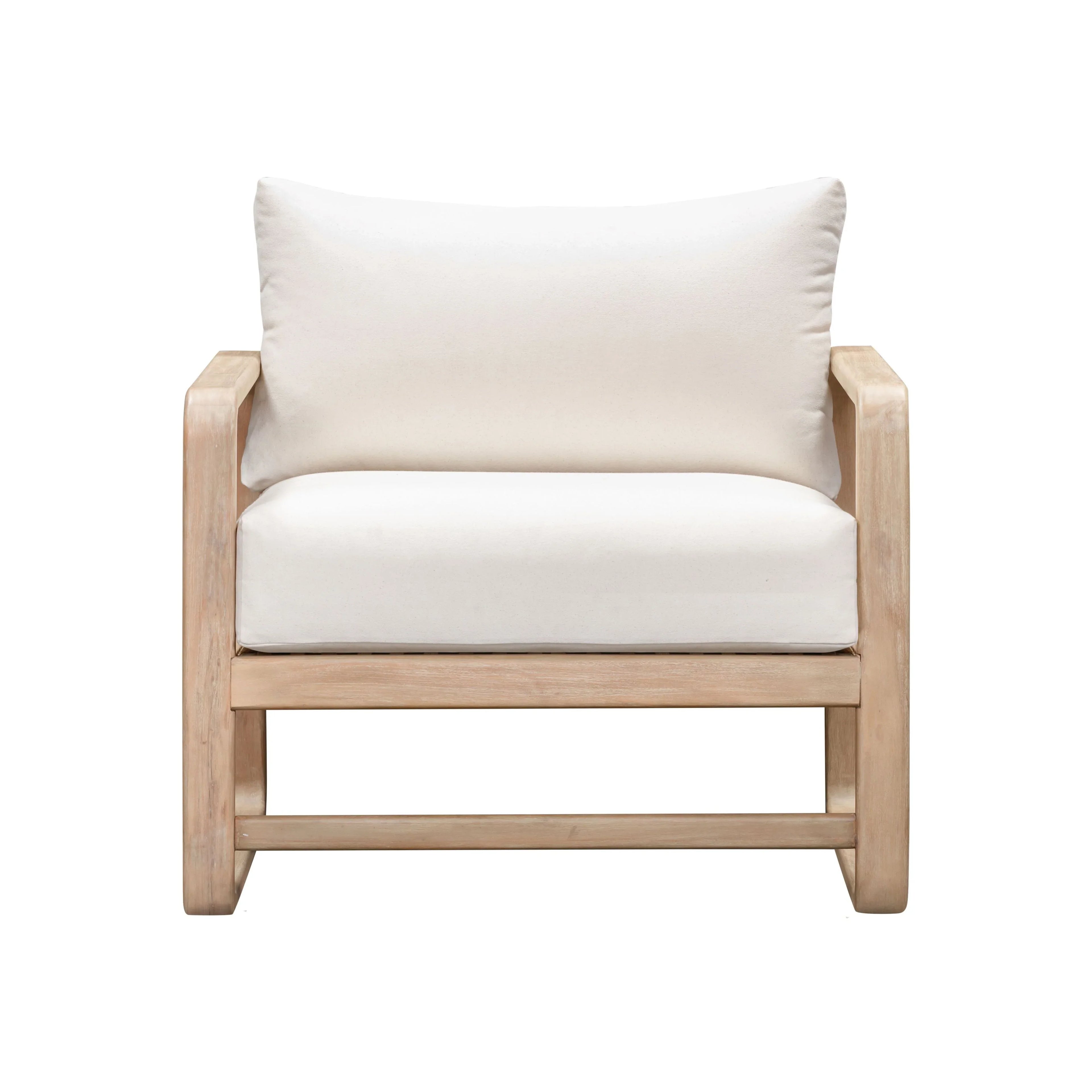 Palata Cream Performance Fabric Outdoor Accent Chair