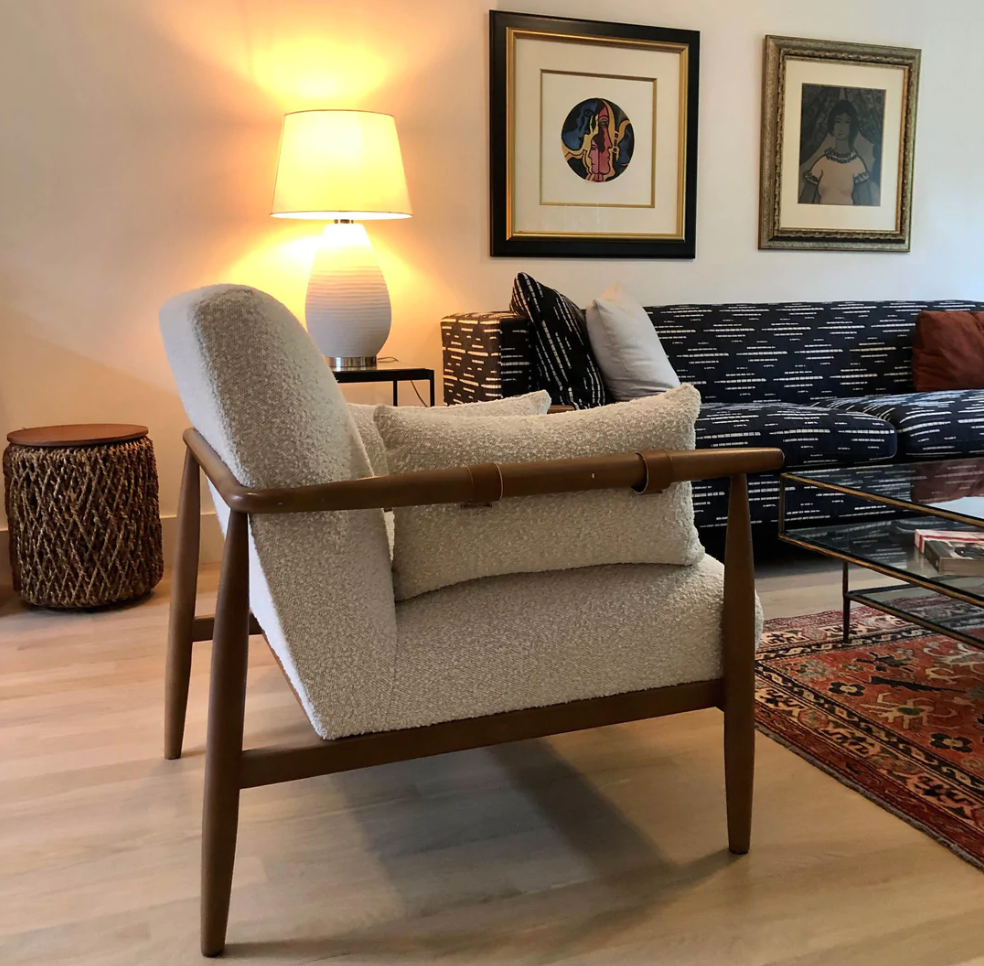 Clarita Club Chair- Cloud Boucle