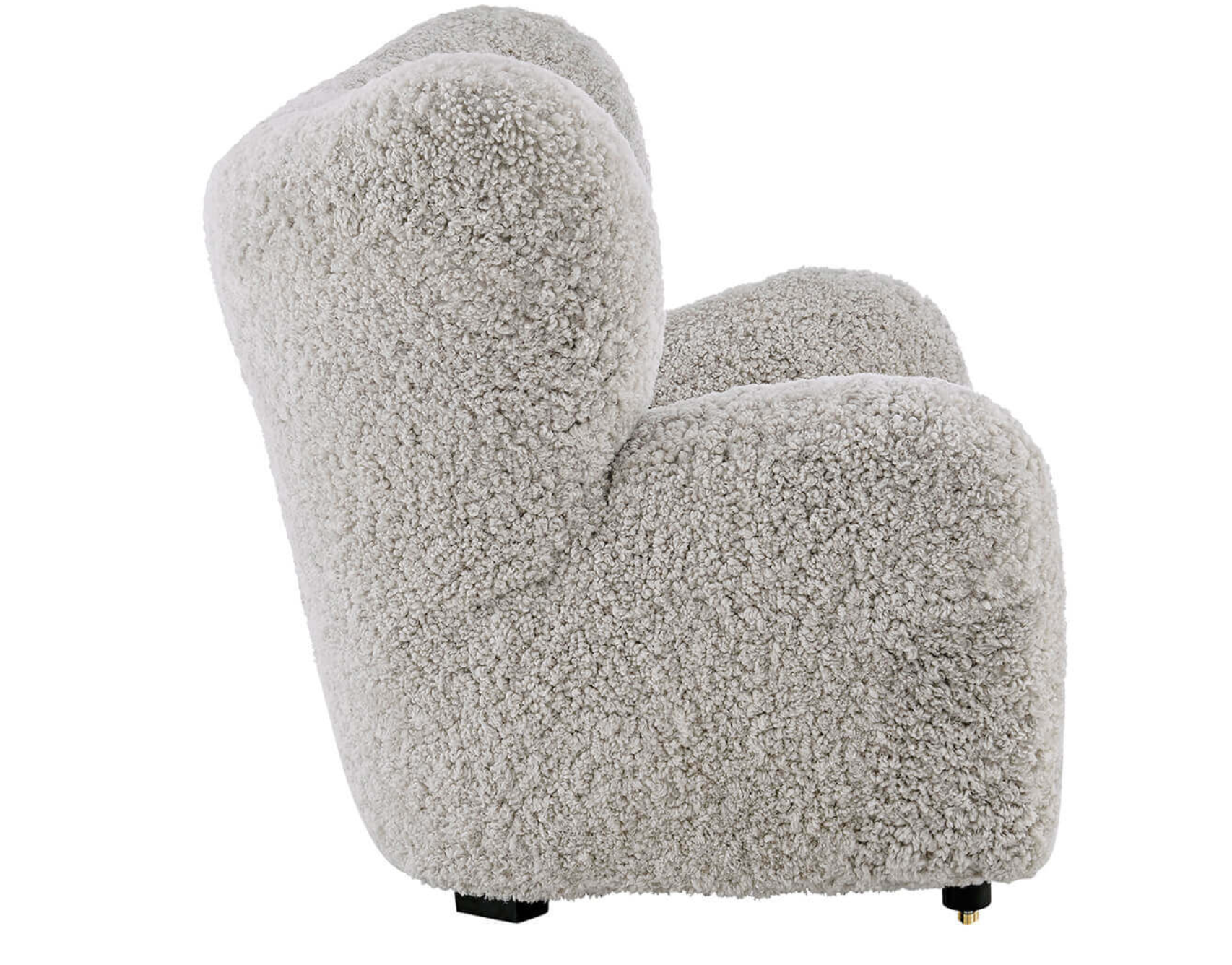 Flemming Lassen The Tired Man Lounge Chair & Footstool in Genuine Sheepskin