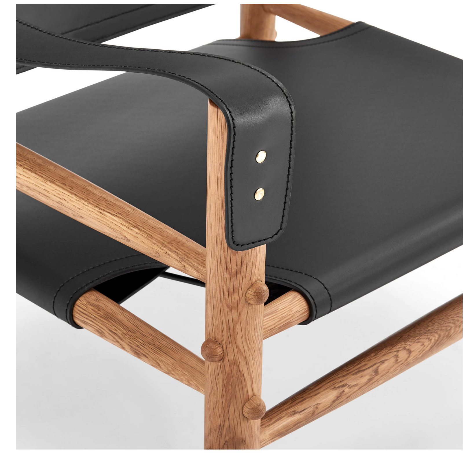 Arne Norell Sirocco Safari Wood and Leather Lounge Chair