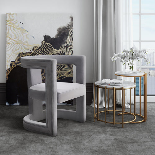 Ada Performance Velvet Accent Chair