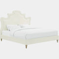 Serenity Cream Performance Velvet Bed