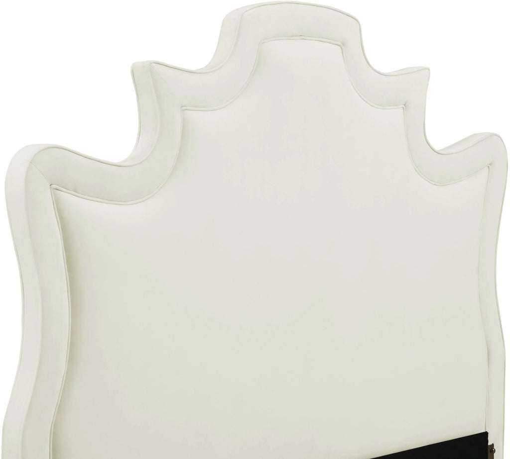 Serenity Cream Performance Velvet Bed