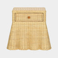 Pentra 25" Natural Rattan Nightstand With Drawer