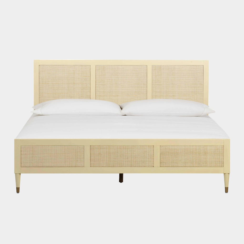 Sierra Wood & Rattan Bed