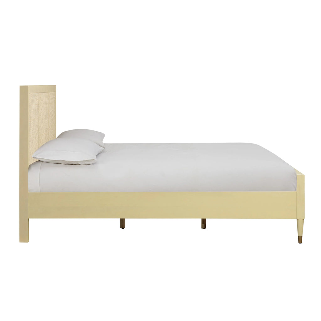 Sierra Wood & Rattan Bed