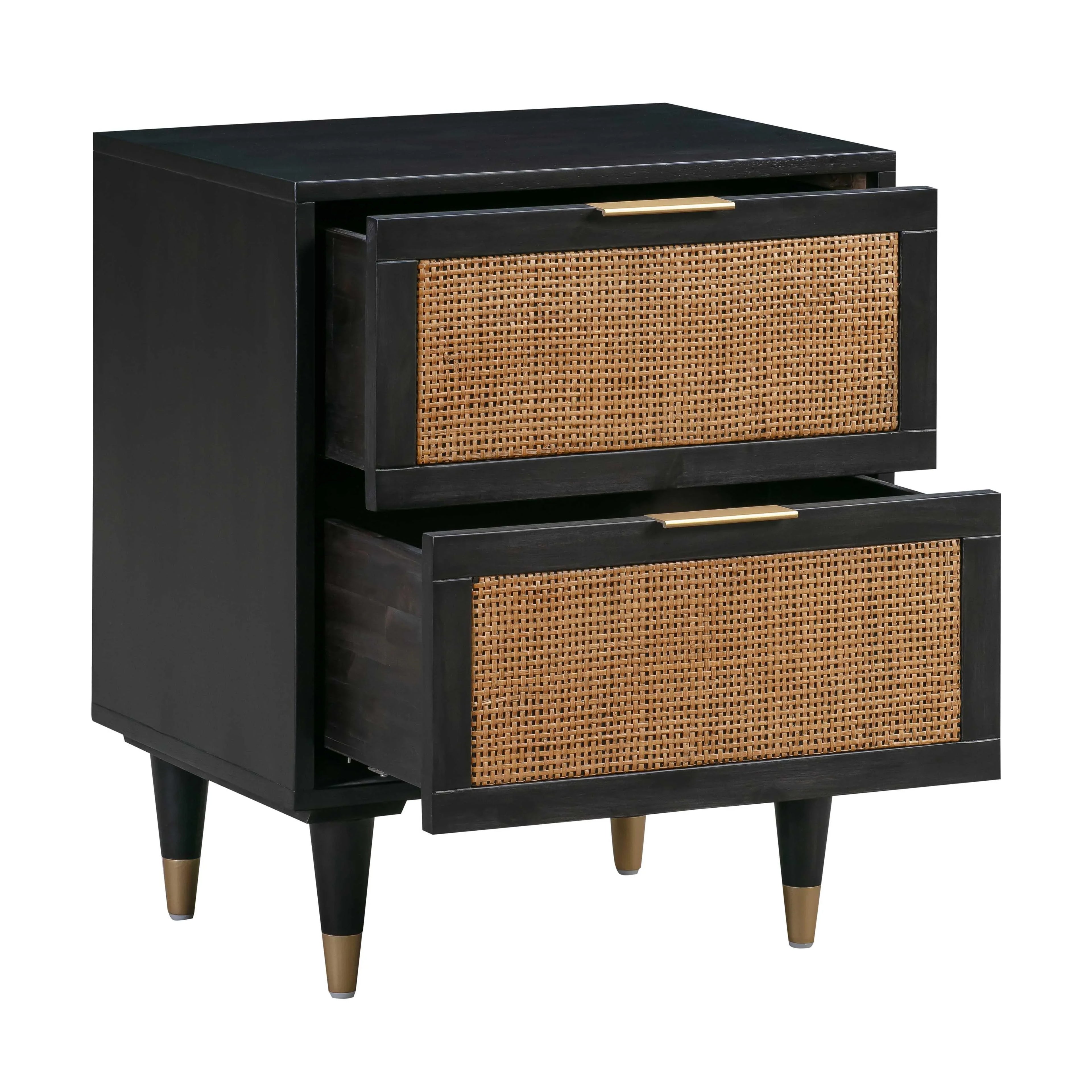 Sierra 22" Cane 2-Drawer Nightstand