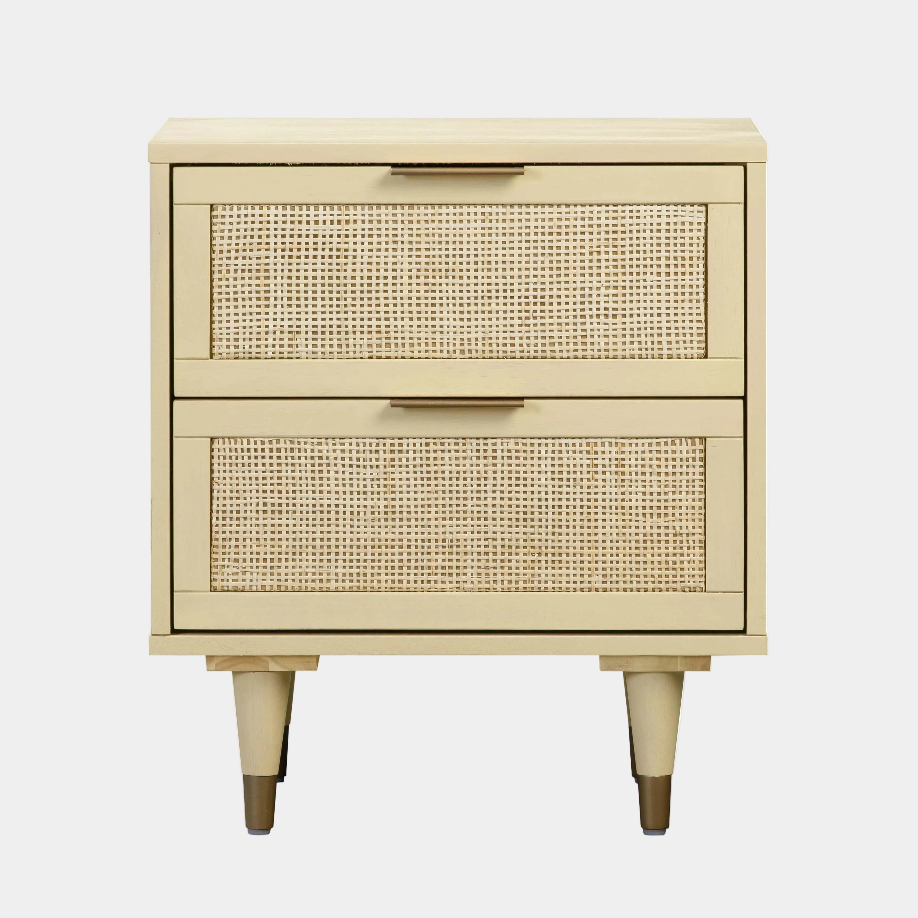 Sierra 22" Cane 2-Drawer Nightstand