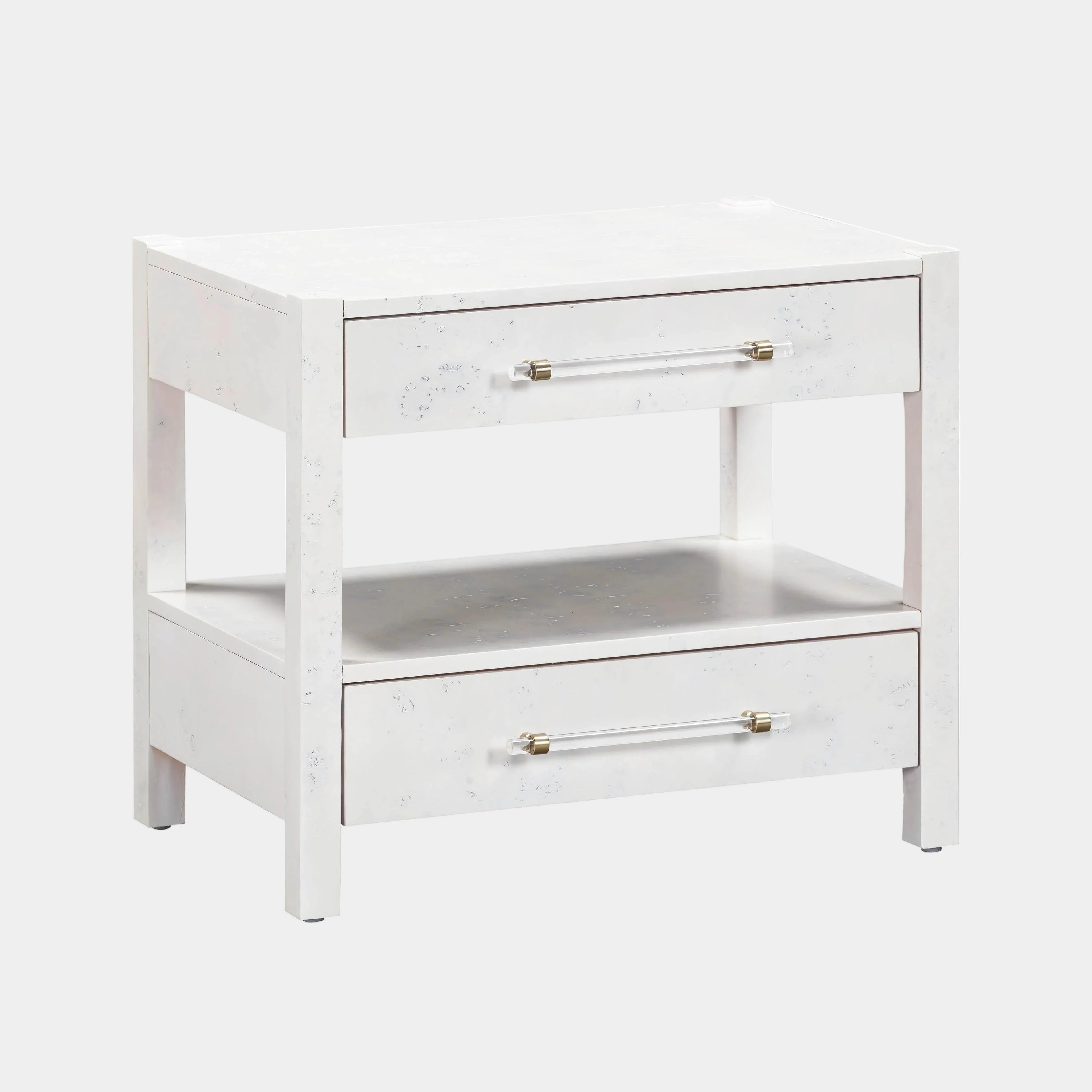 Brandyss 26" Burl 2-Drawer Nightstand