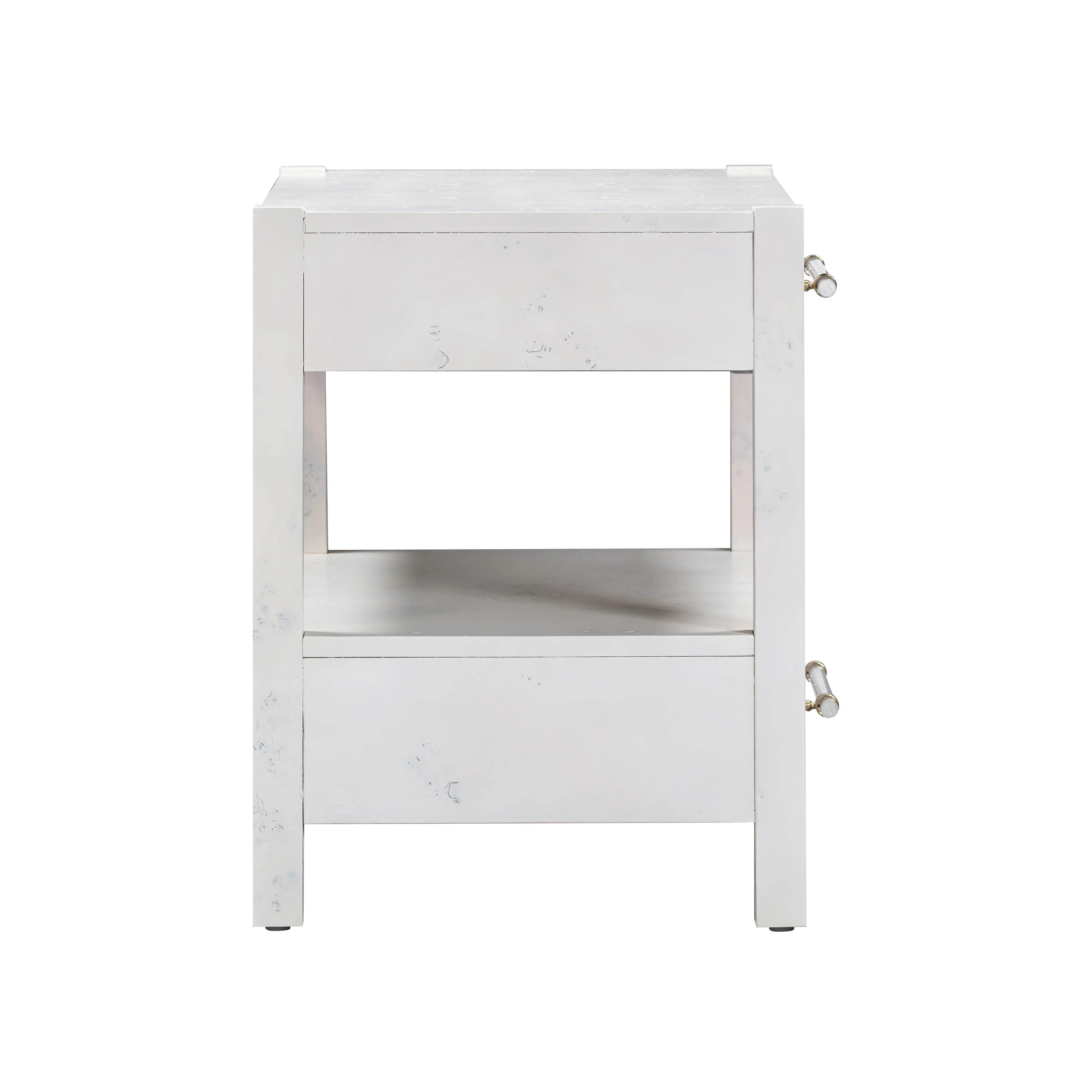 Brandyss 26" Burl 2-Drawer Nightstand