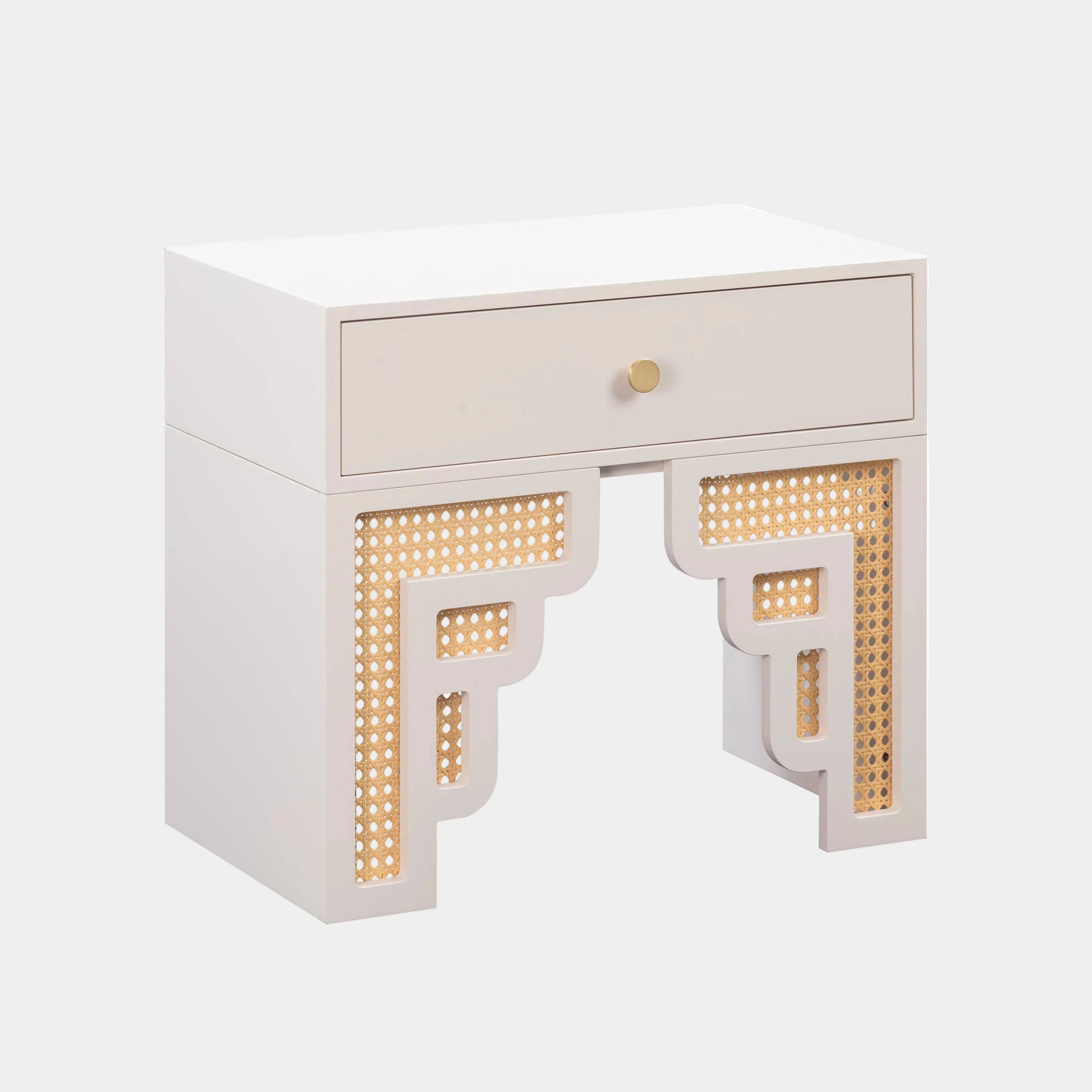 Suzie 26" Rattan Nightstand With Drawer