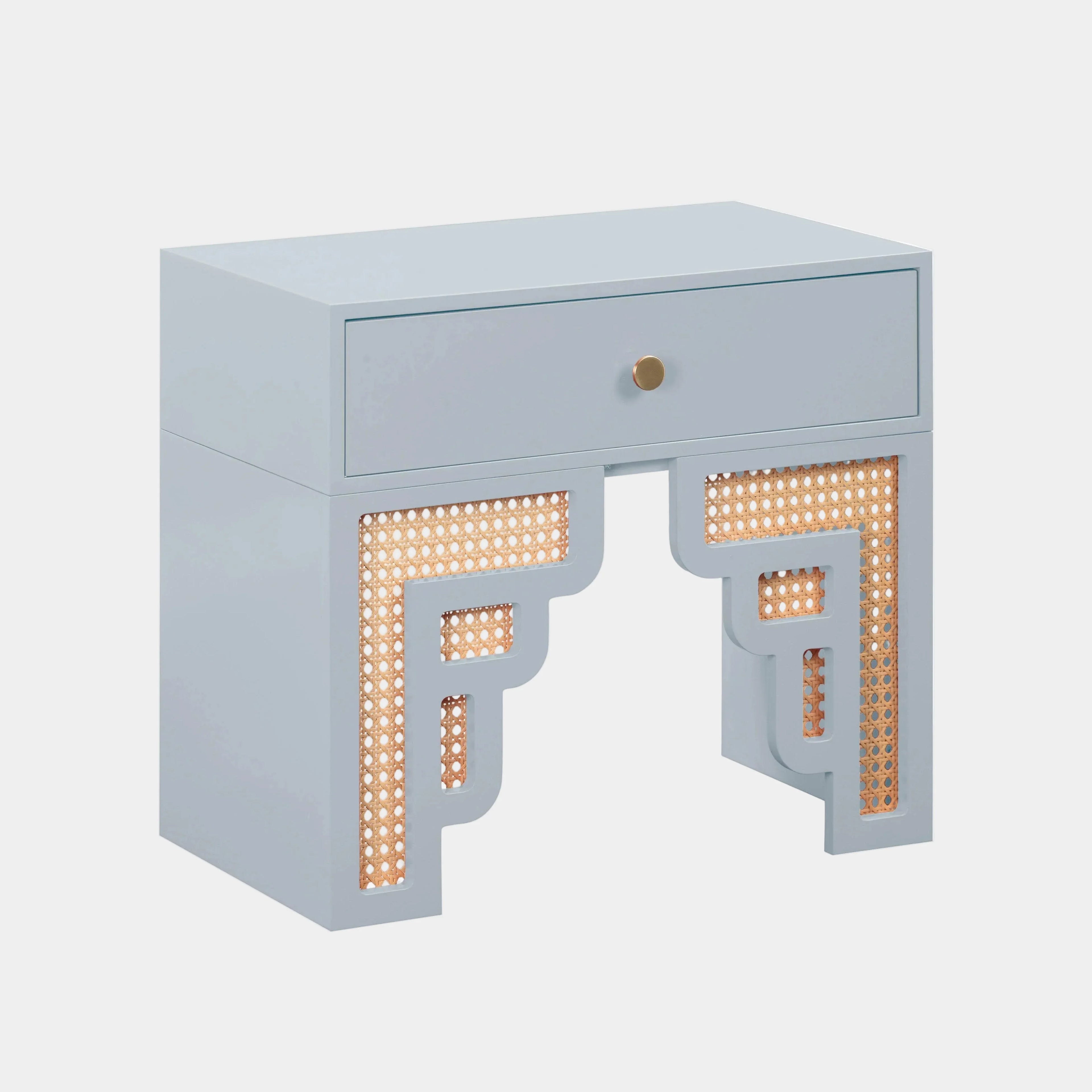 Suzie 26" Rattan Nightstand With Drawer