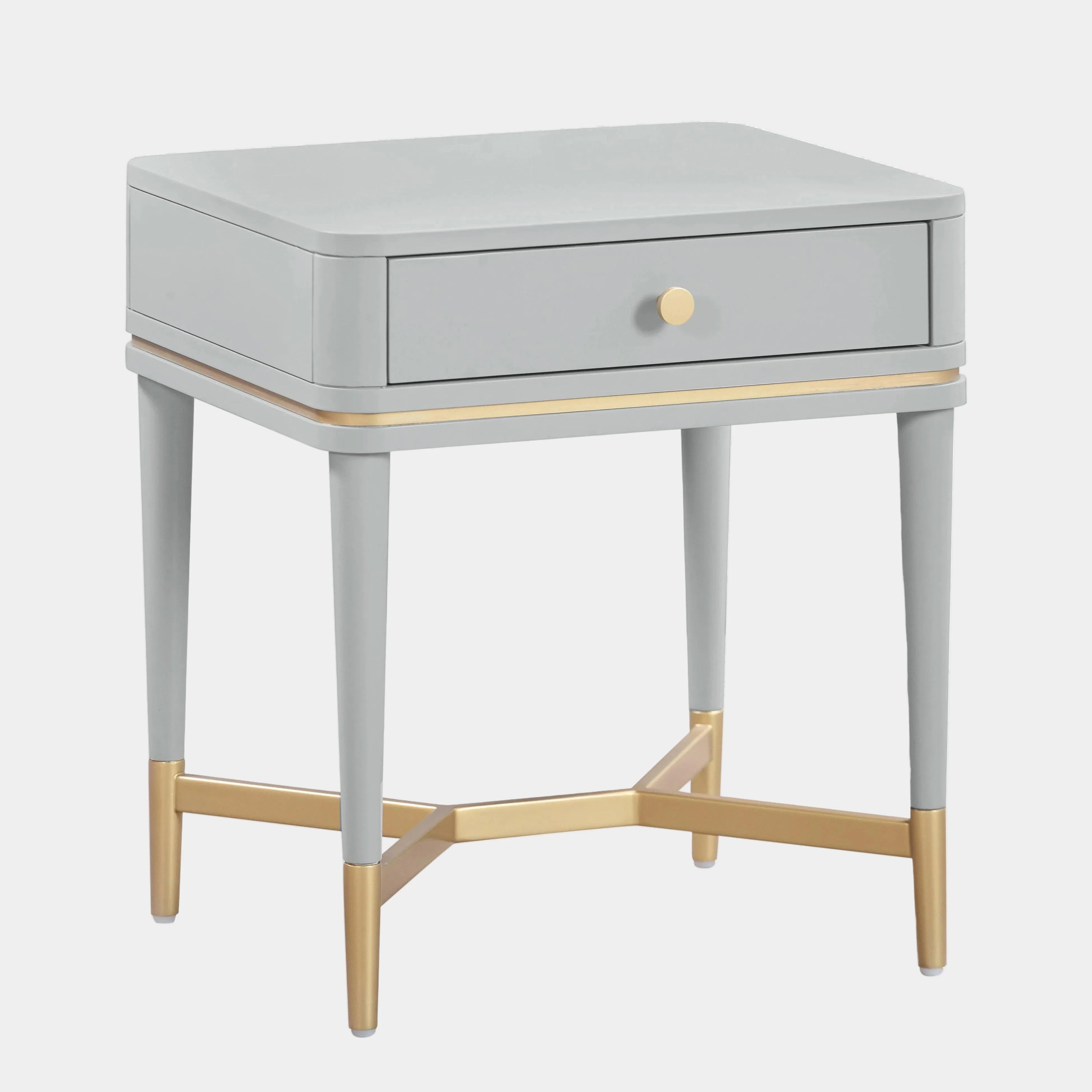 Julieta 19" Acacia Wood Nightstand With Drawer