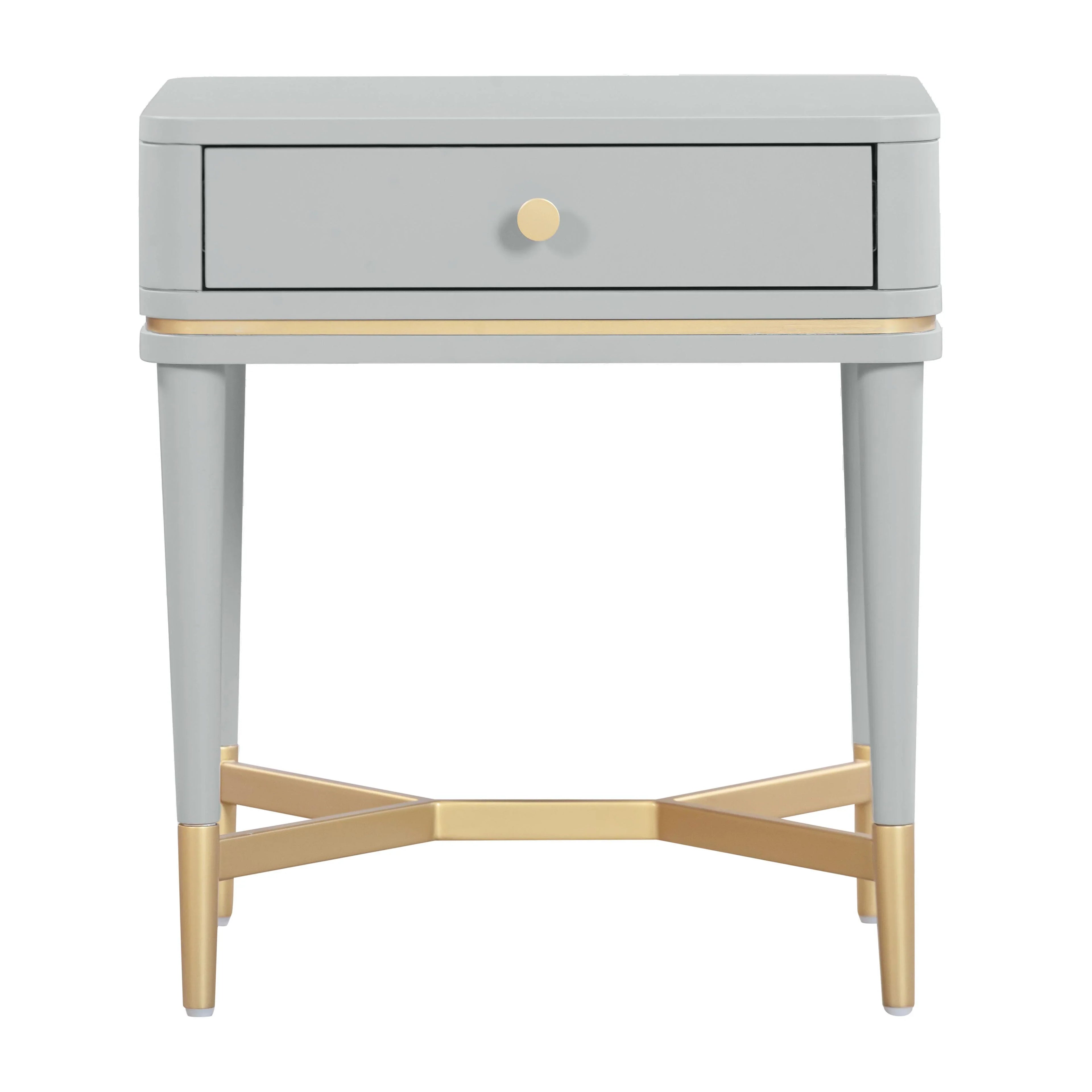 Julieta 19" Acacia Wood Nightstand With Drawer