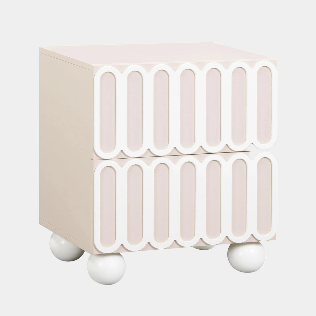 Tori 23" Motif 2-Drawer Nightstand