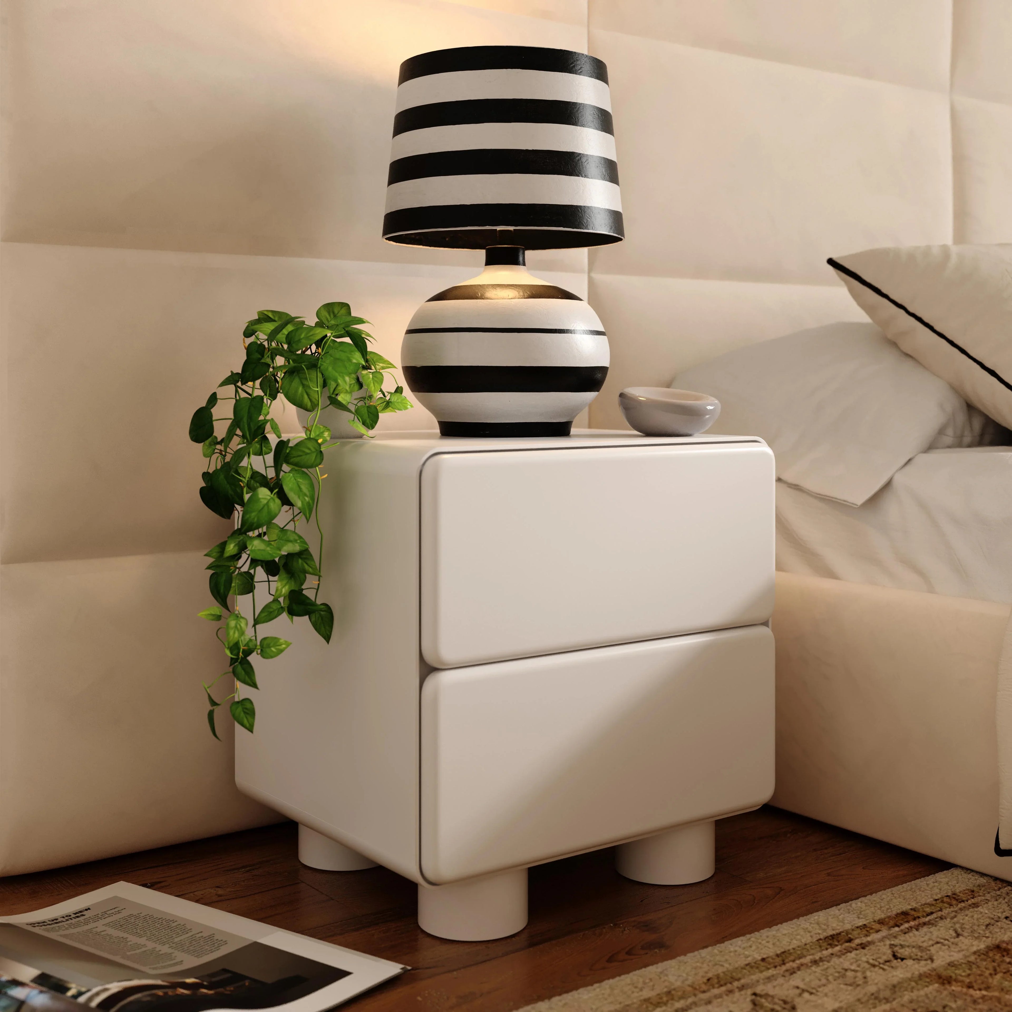 Tammy 22" 2-Drawer Nightstand