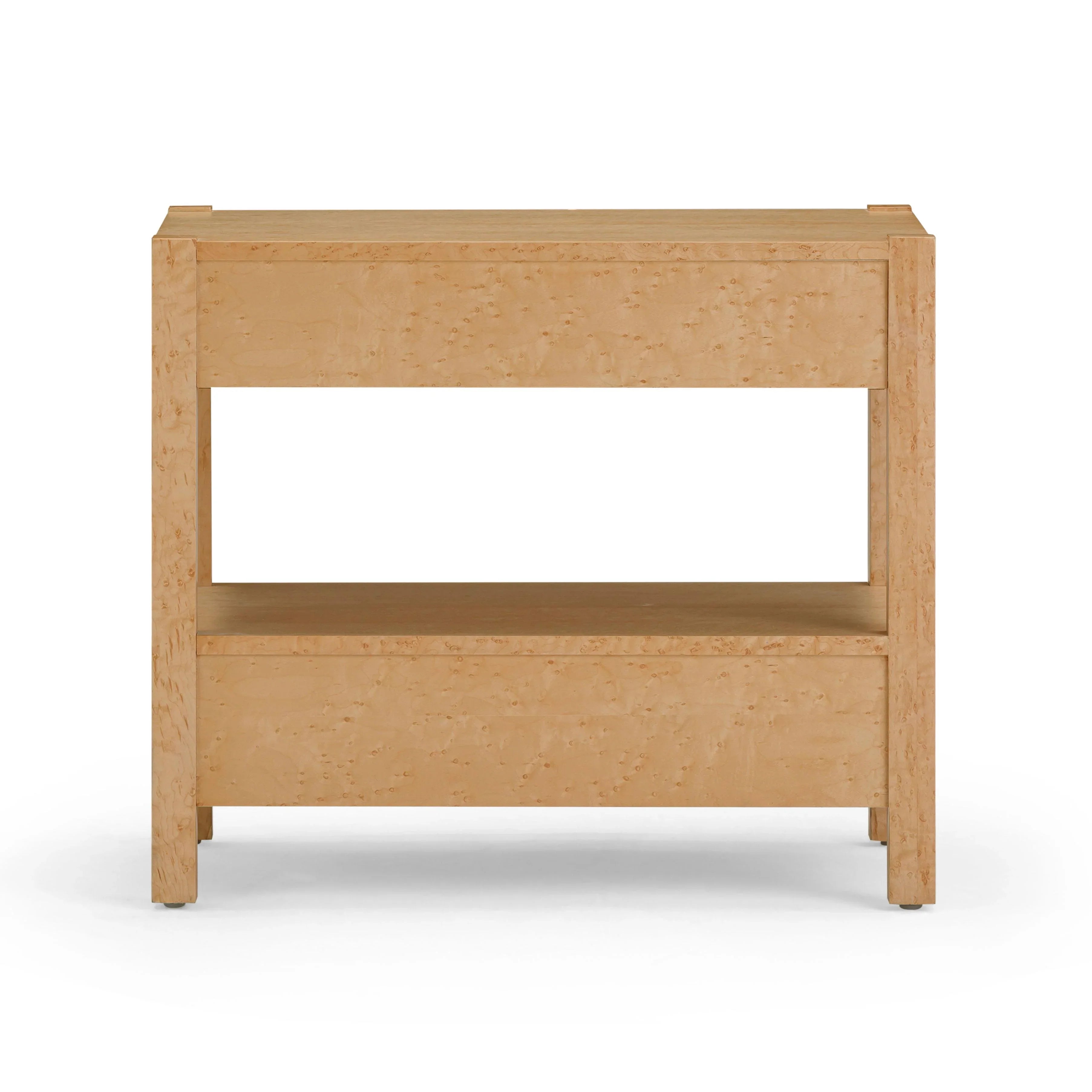Brandyss 26" Burl 2-Drawer Nightstand