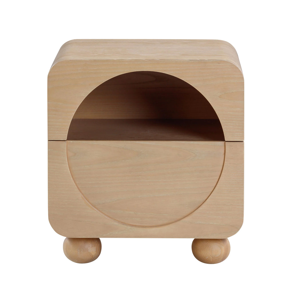 Moonrise 20" Natural Ash Nightstand With Drawer