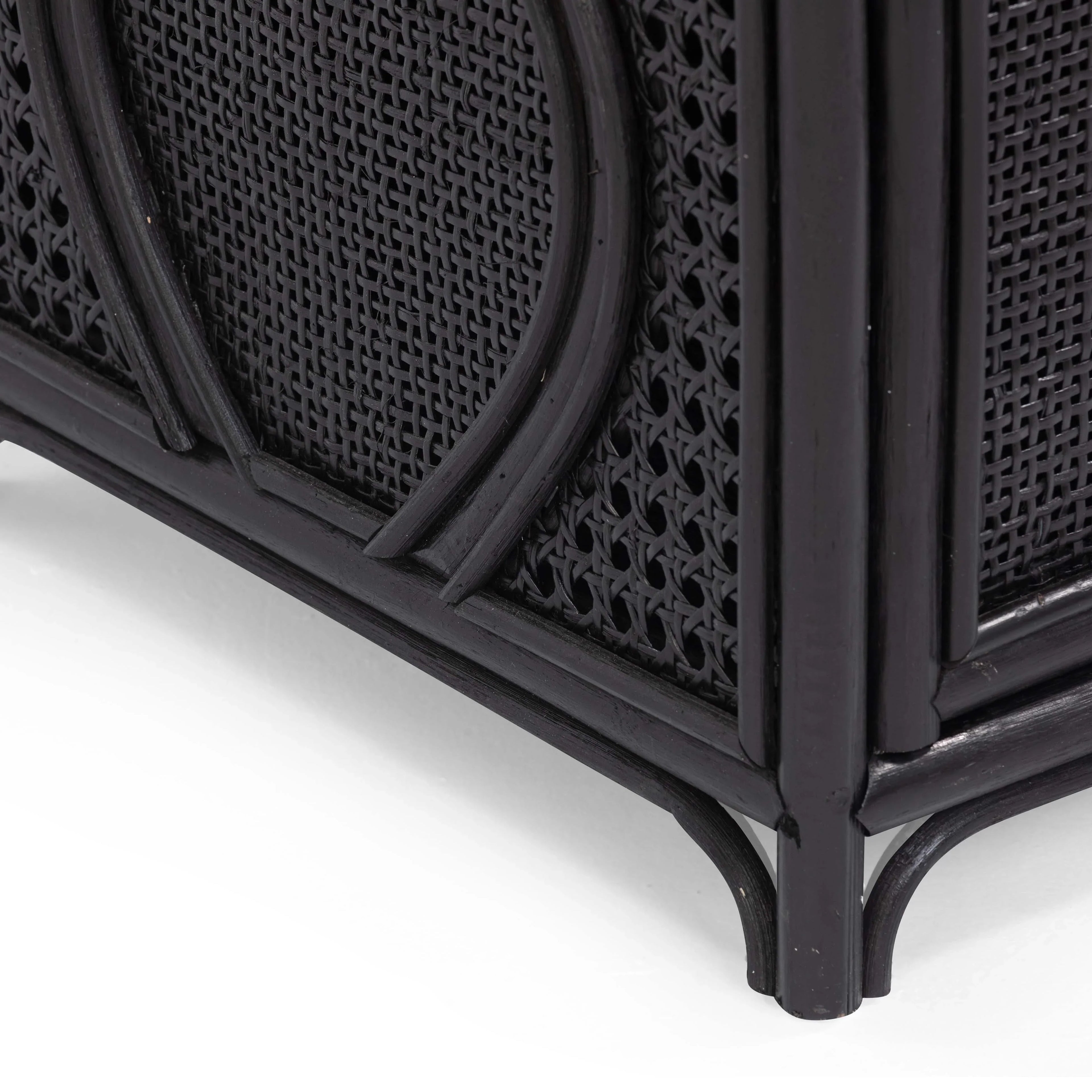 Tina 27" Rattan Nightstand With Storage