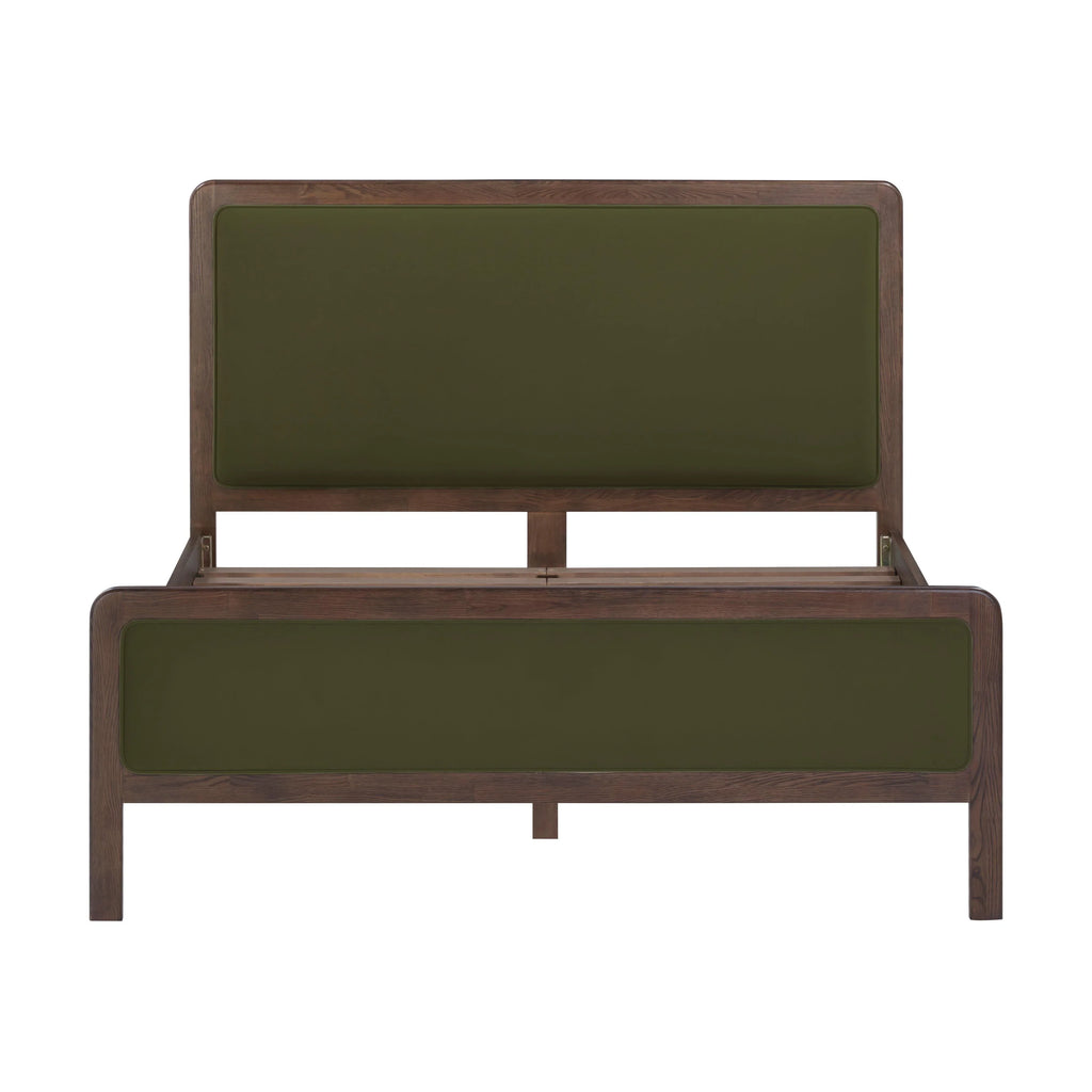 Hella Velvet and Ash Wood Bed
