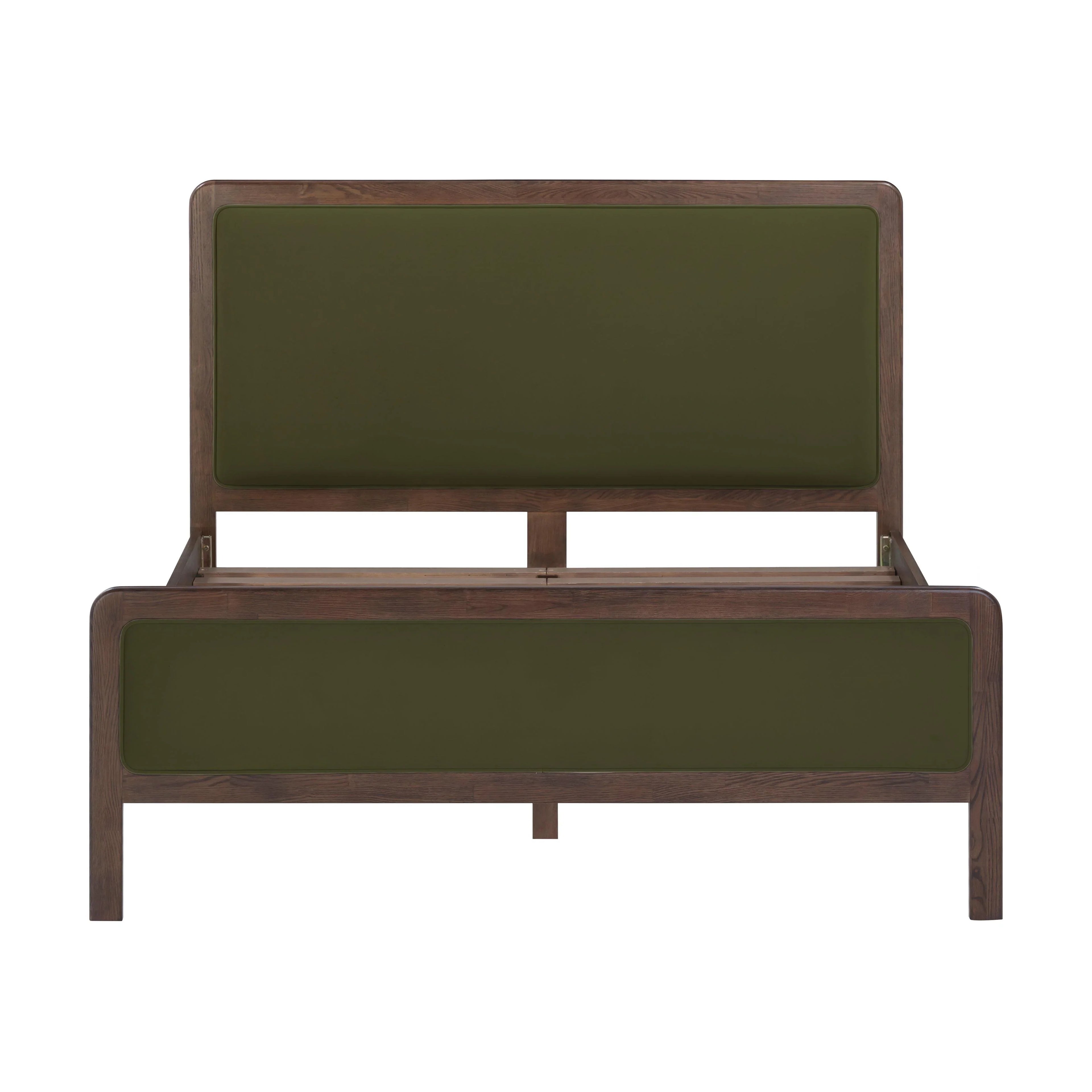 Hella Velvet and Ash Wood Bed