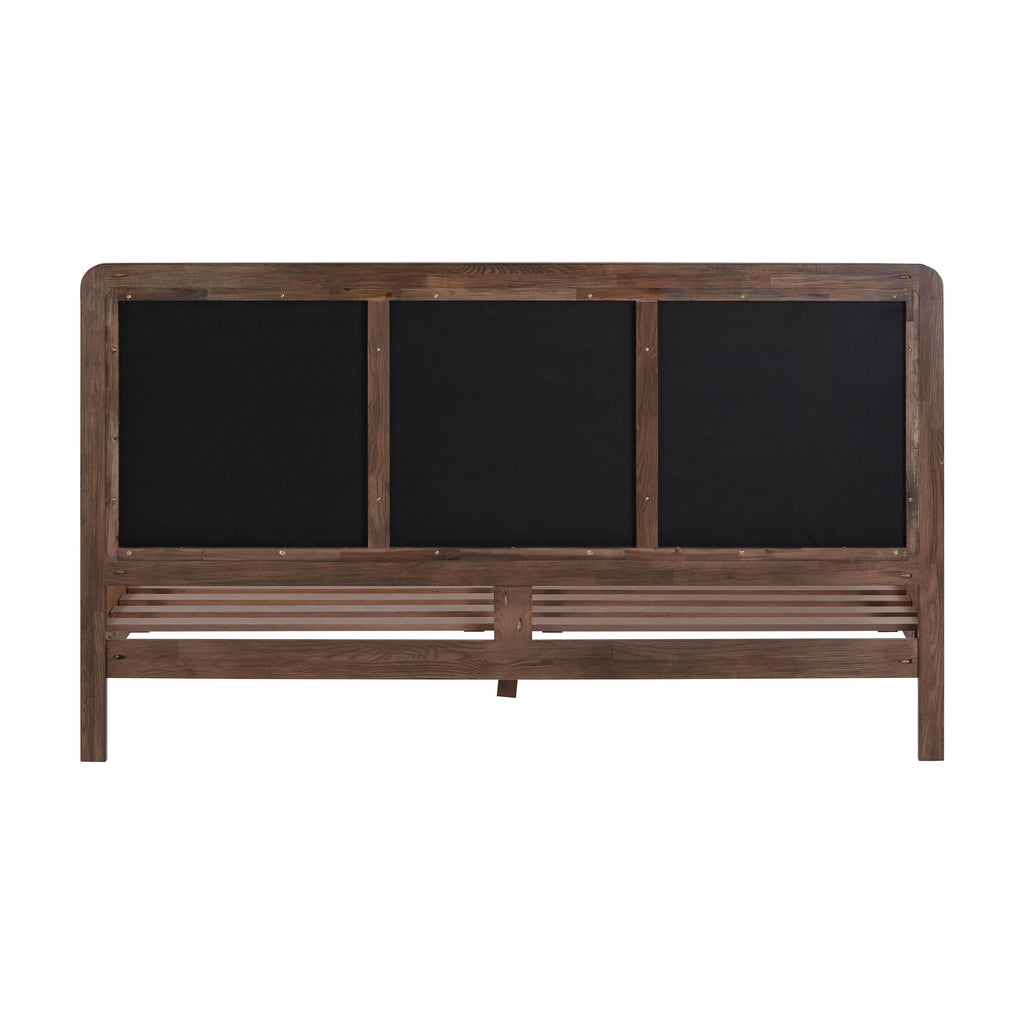 Hella Velvet and Ash Wood Bed