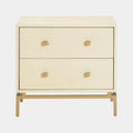 Pesce 25" Faux Shagreen 2-Drawer Nightstand