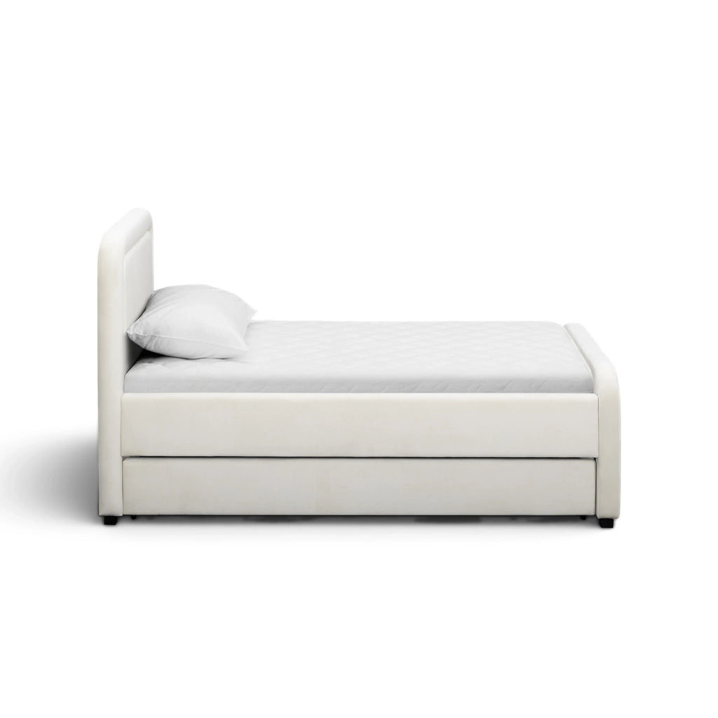 Briella Performance Velvet Trundle Bed in Twin